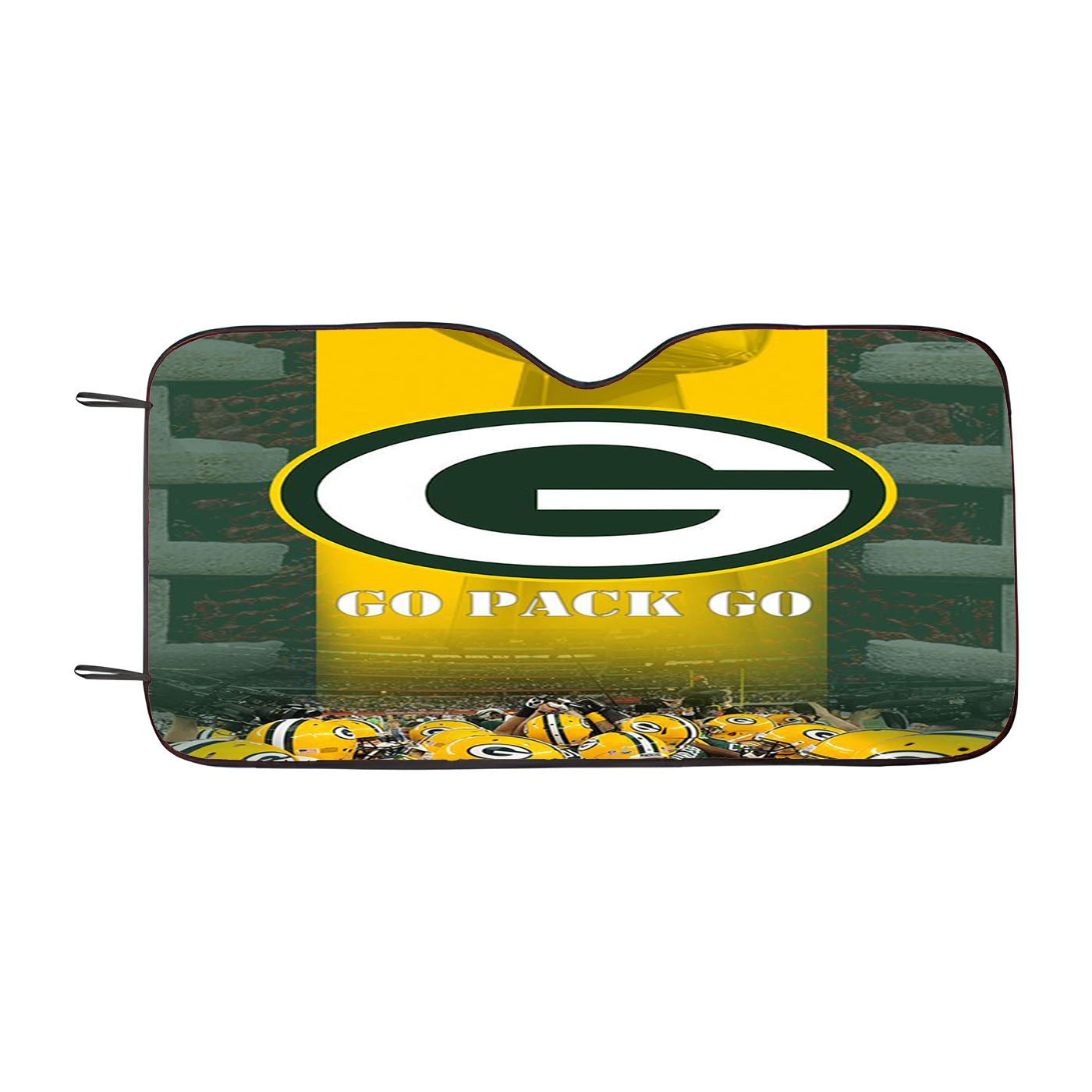 Green Bay Packers Go Car Auto Sun Shade Windshield Cover