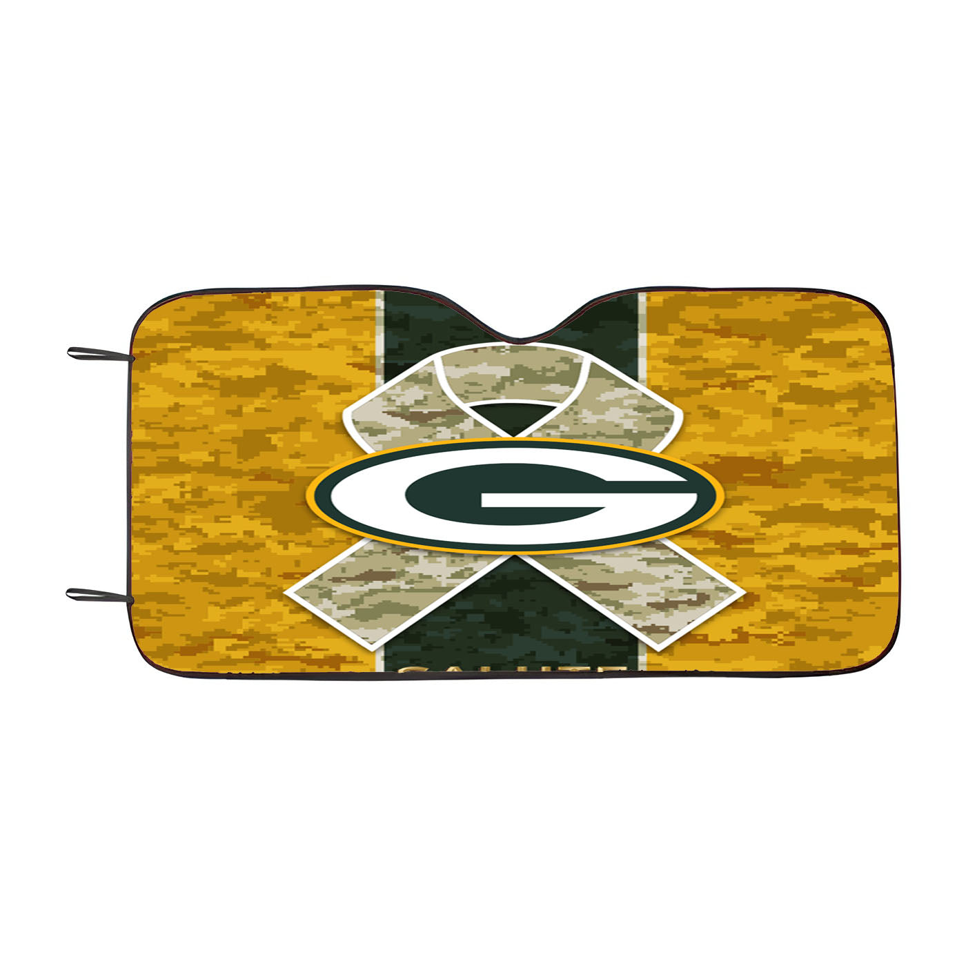 Green Bay Packers Skull Car Auto Sun Shade Windshield Cover