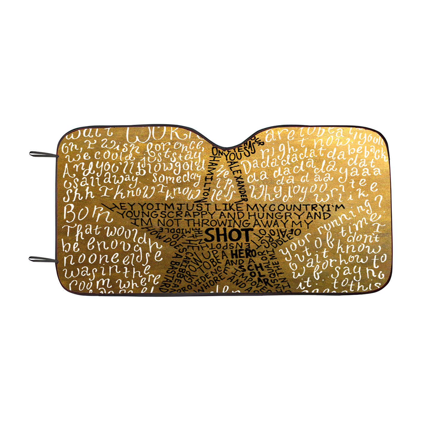 Hamilton The Revolution Book Cover Car Auto Sun Shade Windshield Cover