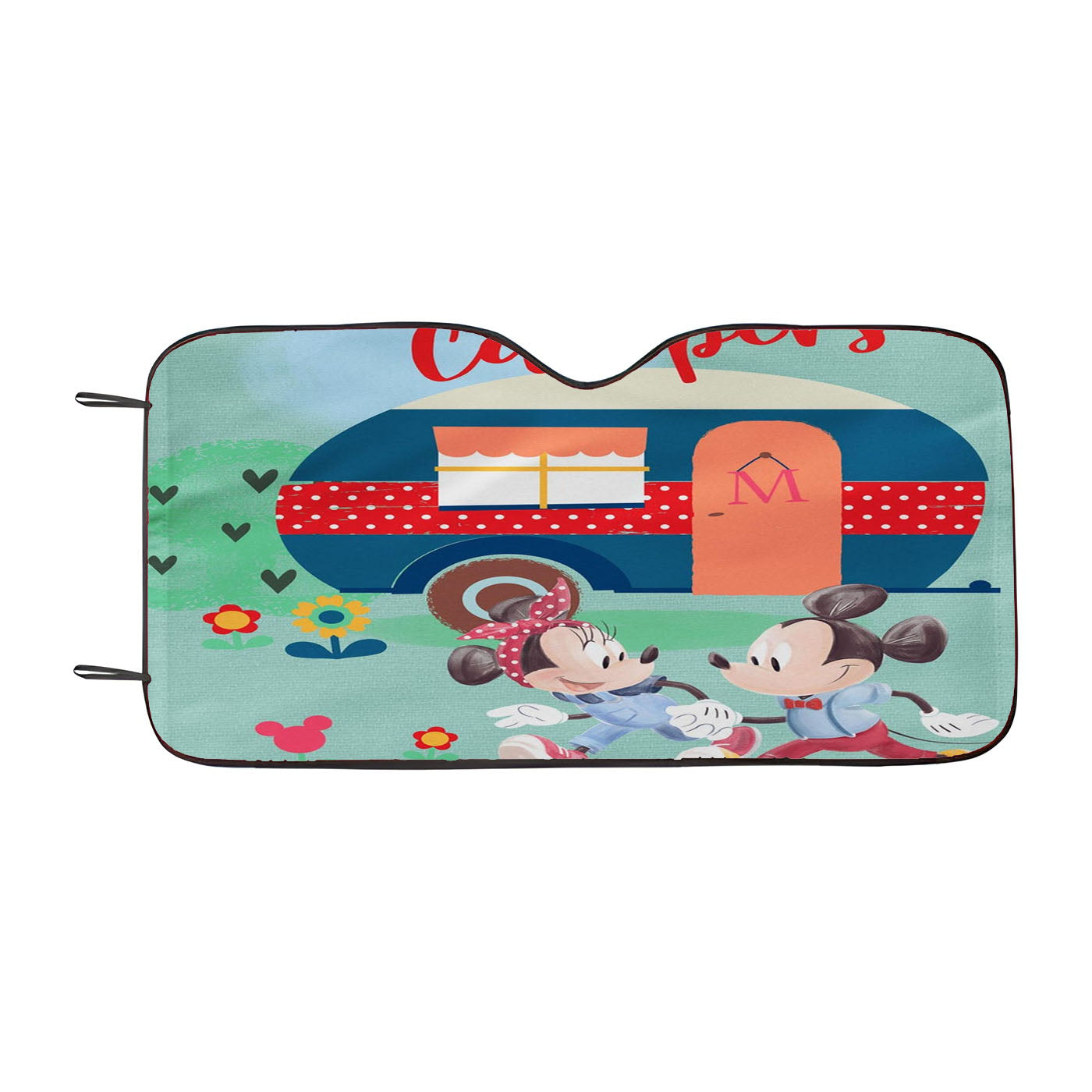 Happy Campers Mickey And Minnie Car Auto Sun Shade Windshield Cover