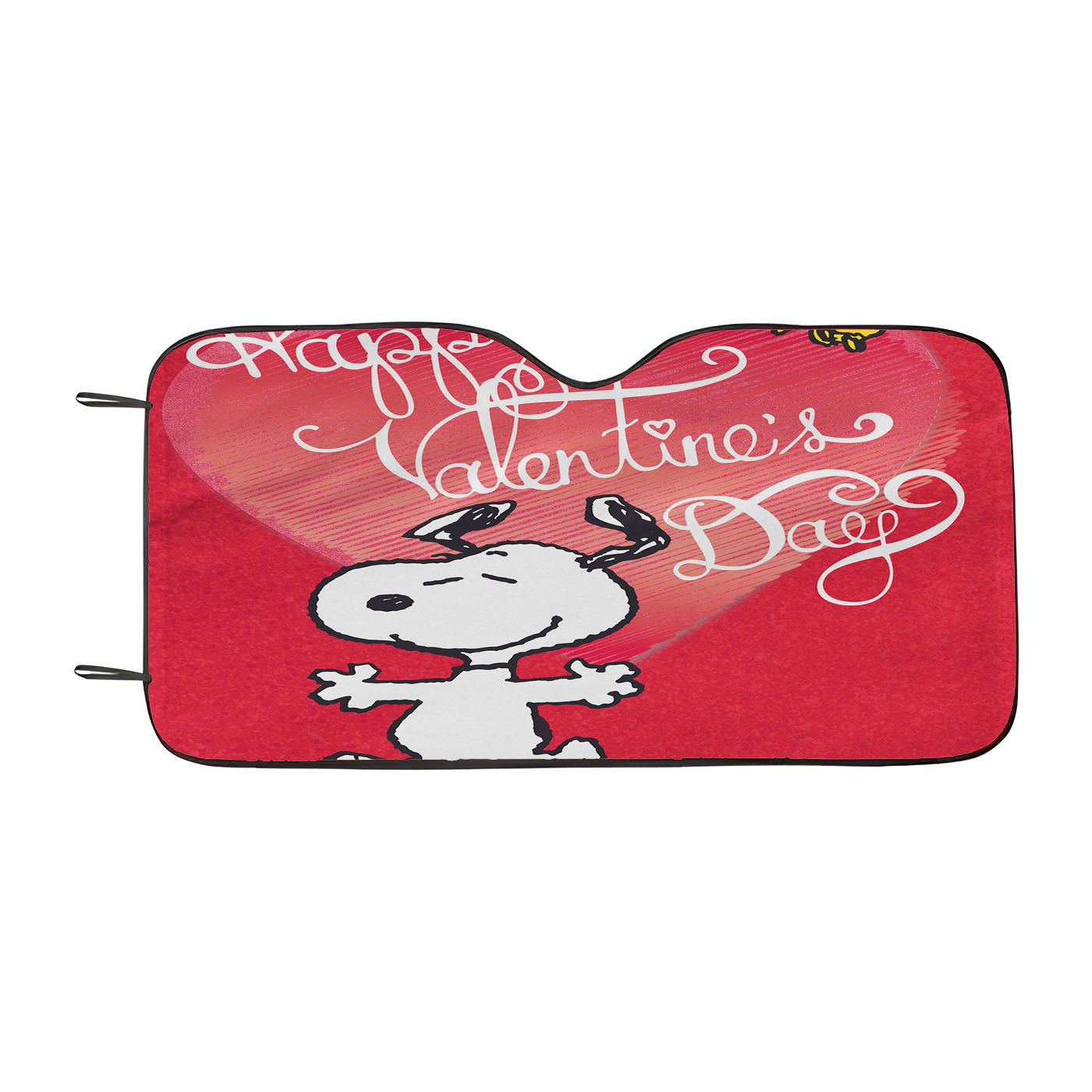 Happy Valentine'S Day Snoopy Car Auto Sun Shade Windshield Cover