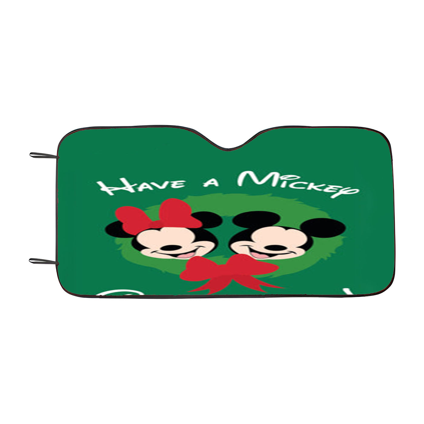 Have A Mickey Christmas Car Auto Sun Shade Windshield Cover