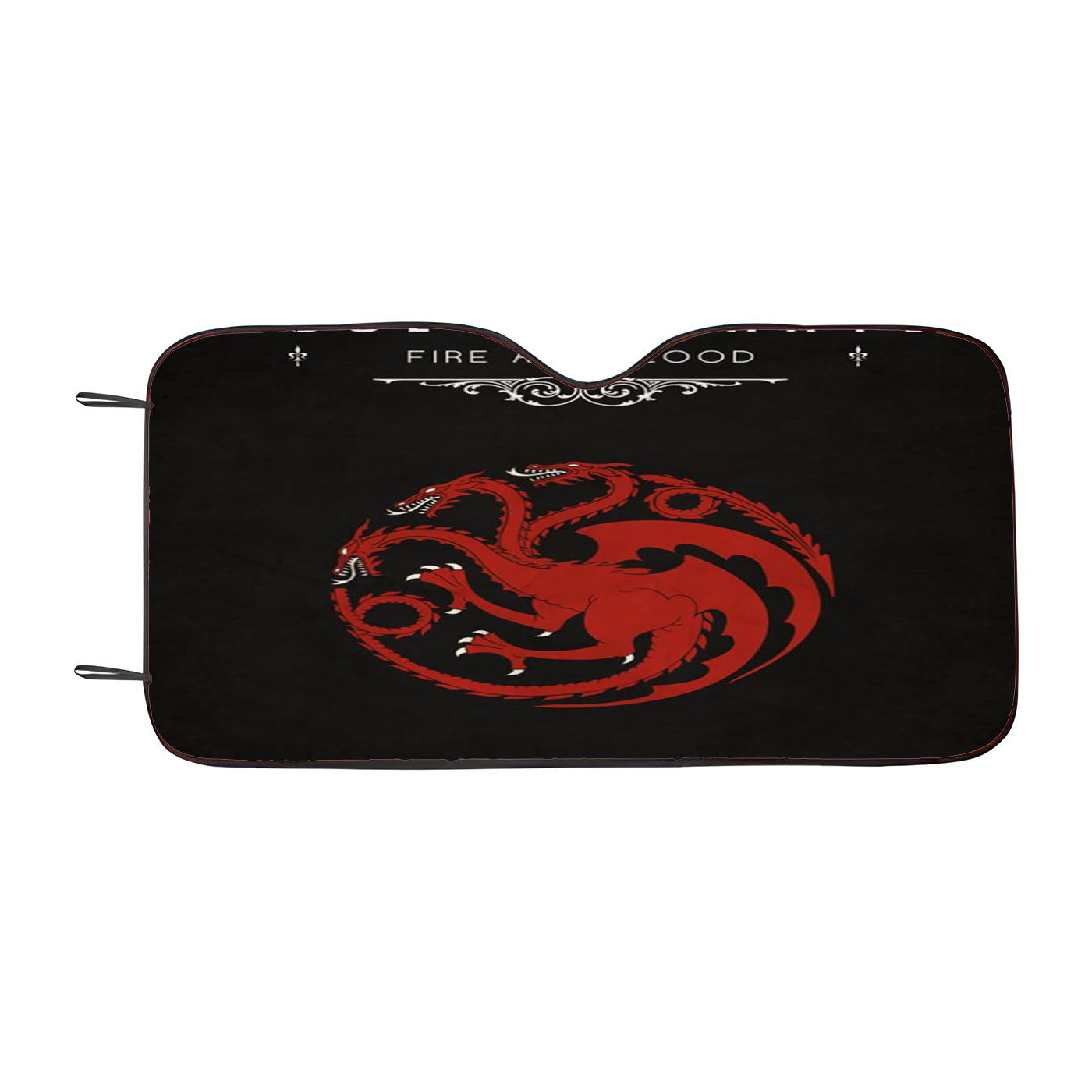House Targayen Fire And Blood Games Of Thrones Wallpaper Car Auto Sun Shade Windshield Cover