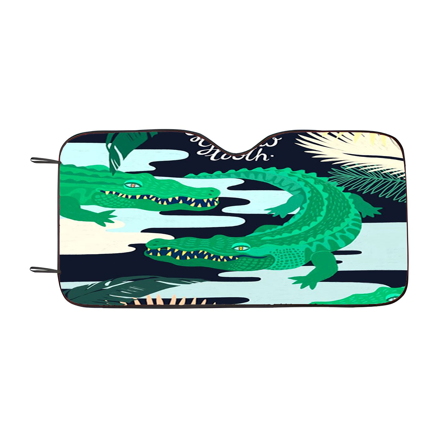 How Great Yellow Tooth Crocodile Gatsby Car Auto Sun Shade Windshield Cover