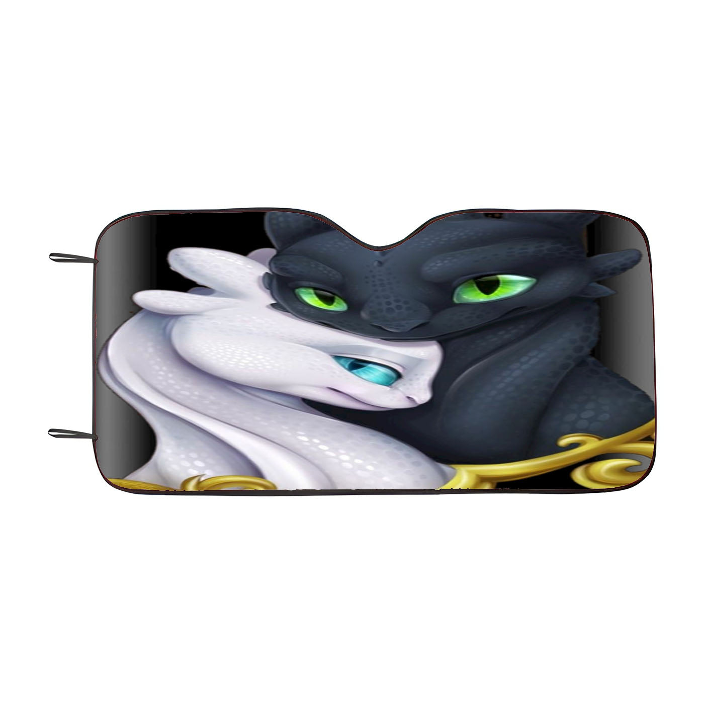 How To Train Your Dragon Love Black Car Auto Sun Shade Windshield Cover