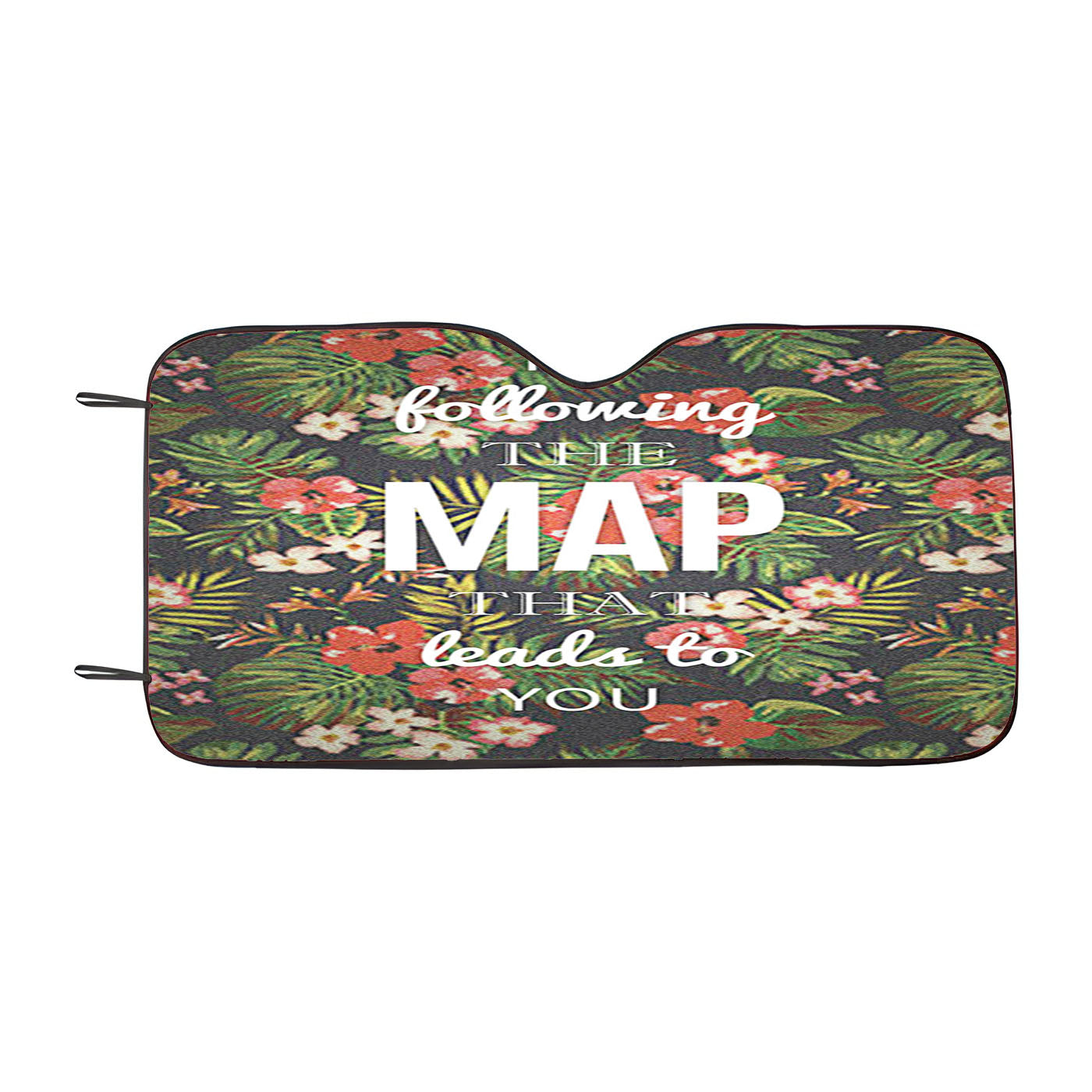 Im Following The Map That Leads To You Maroon Five Car Auto Sun Shade Windshield Cover