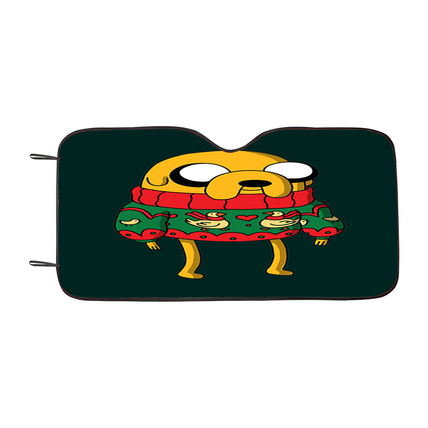 Jake Christmas Jumper Car Auto Sun Shade Windshield Cover