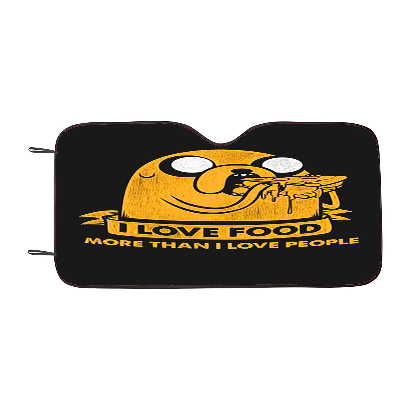 Jake Food Adventure Car Auto Sun Shade Windshield Cover