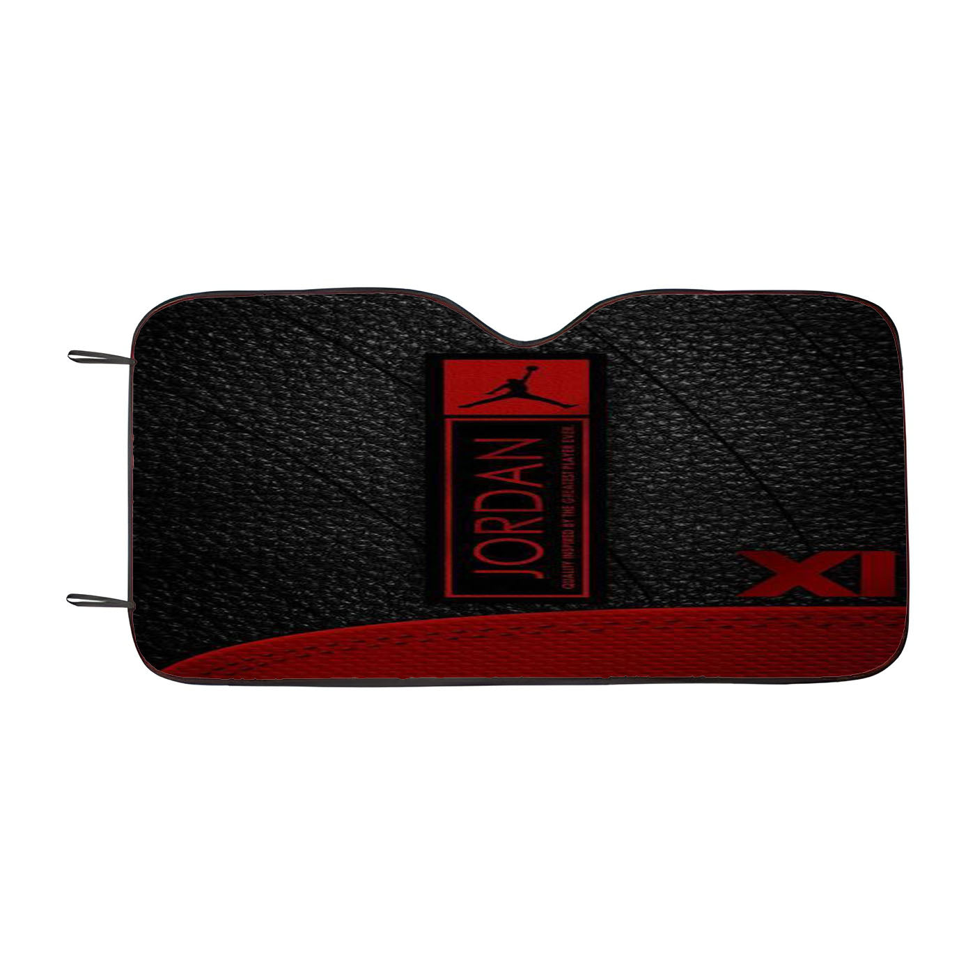 Jumpman Jordan Leather Style Pattern Car Auto Sun Shade Windshield Cover