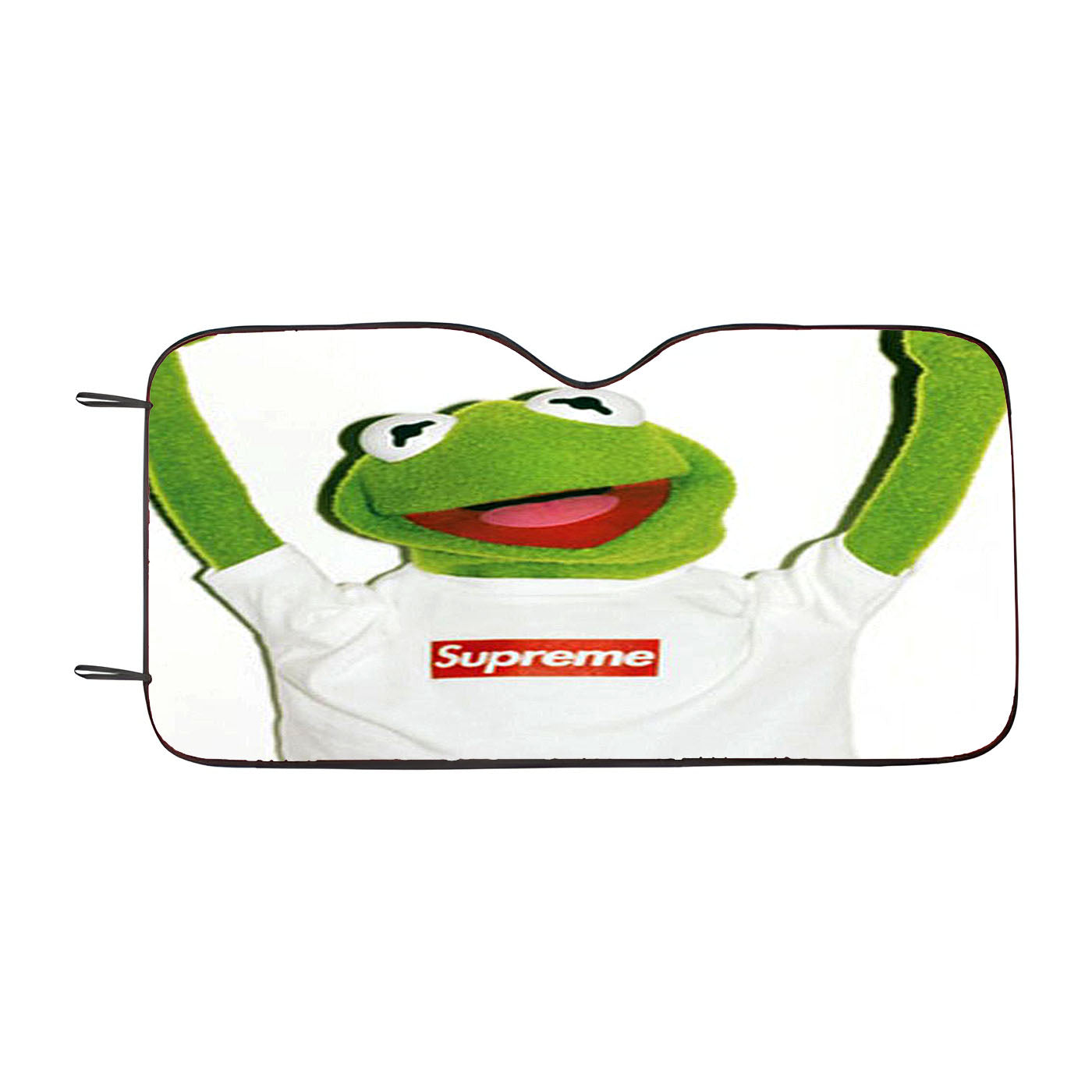 Kermit Green Hypebeast Toad Car Auto Sun Shade Windshield Cover