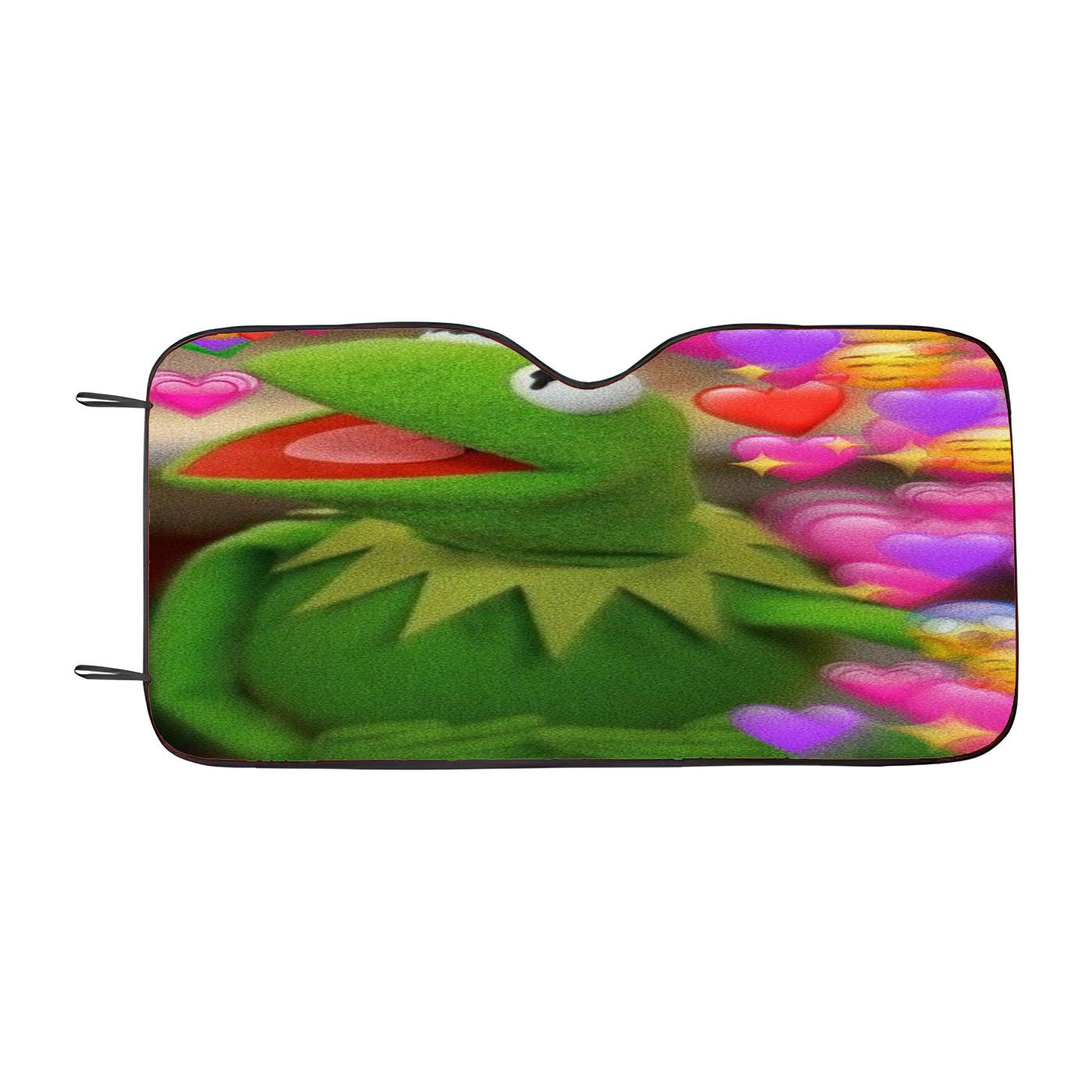 Kermit Meme Heart Car Auto Sun Shade Windshield Cover