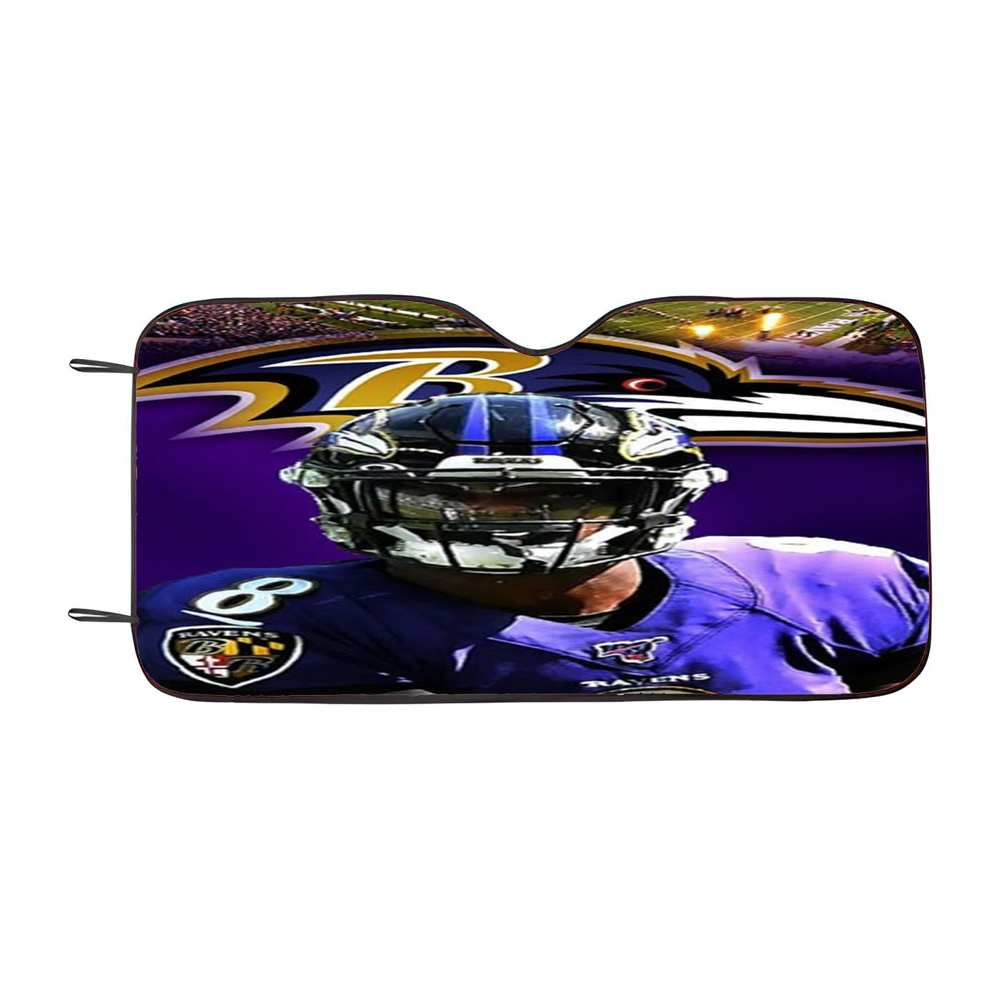 Lamar Jackson Nfl Baltimore Ravens Car Auto Sun Shade Windshield Cover