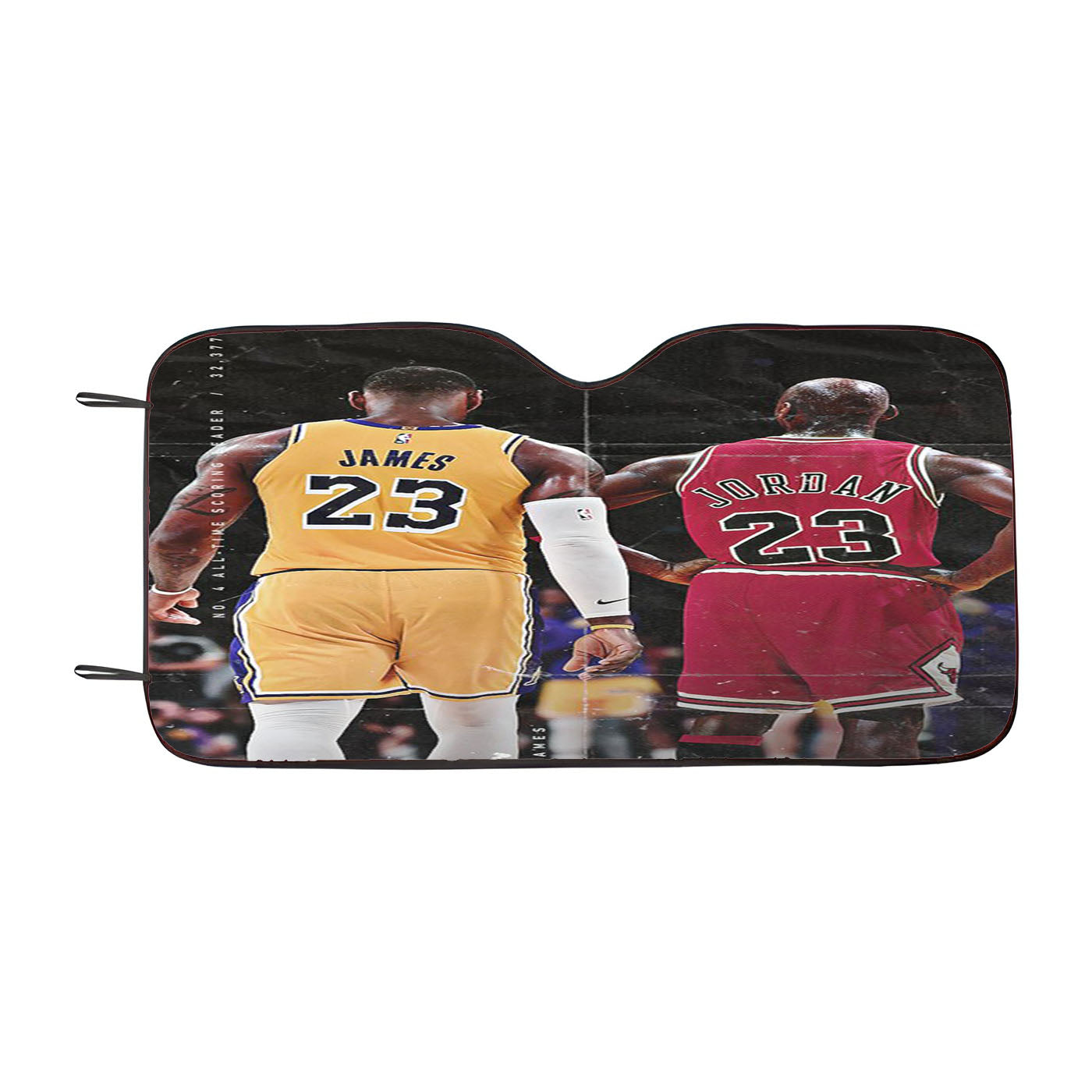 Lebron James And Jordan Nba Car Auto Sun Shade Windshield Cover