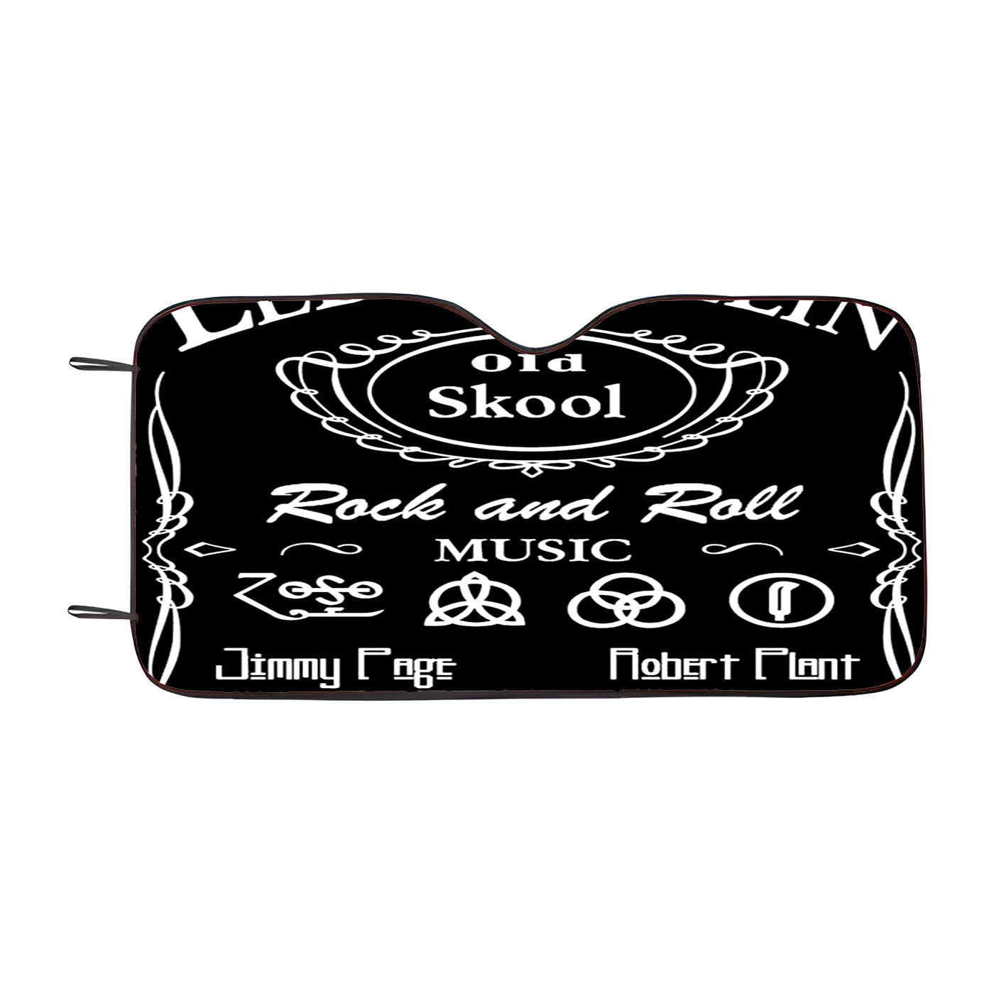 Led Zeppelin Old Skool Car Auto Sun Shade Windshield Cover