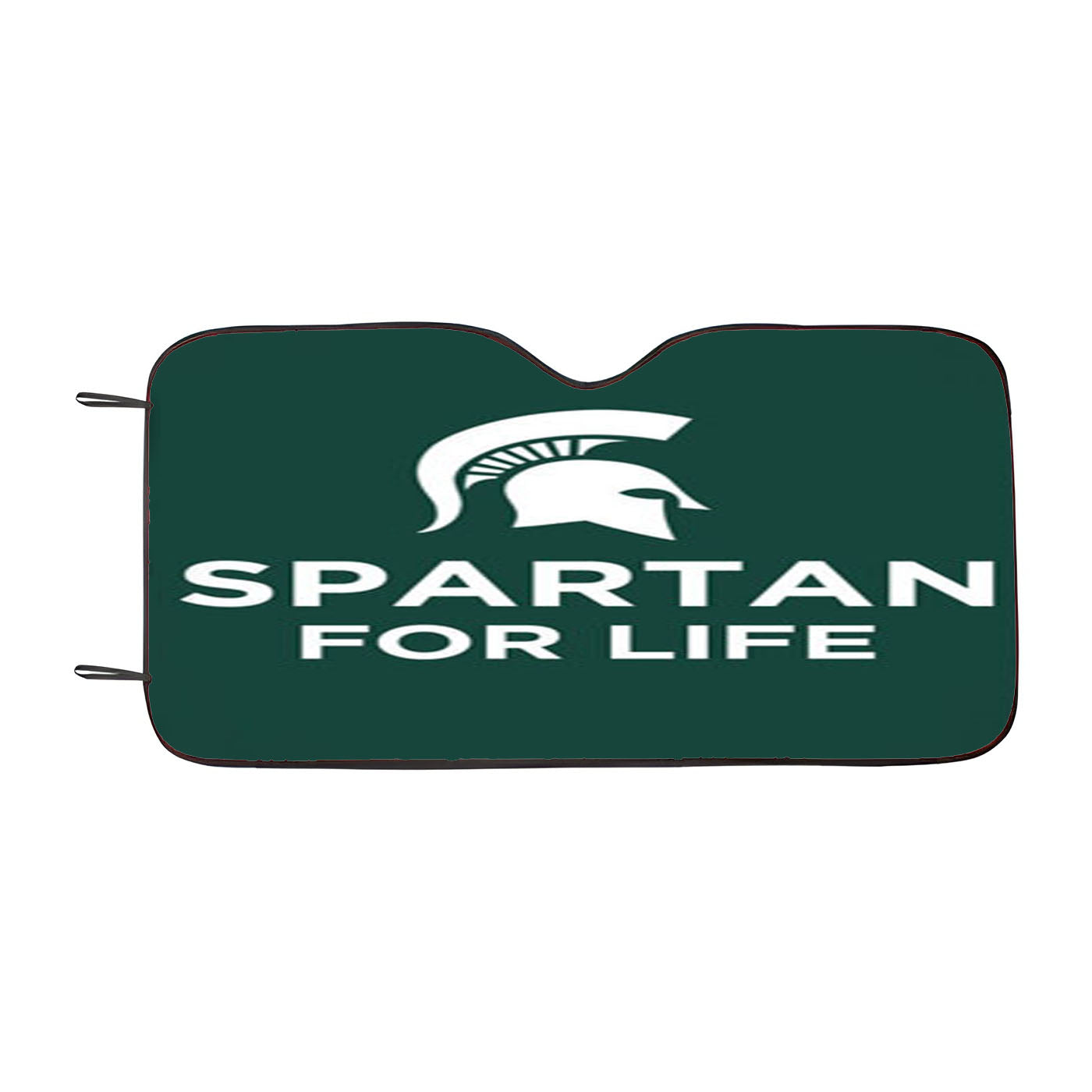 Michigan State Spartan For Life Car Auto Sun Shade Windshield Cover