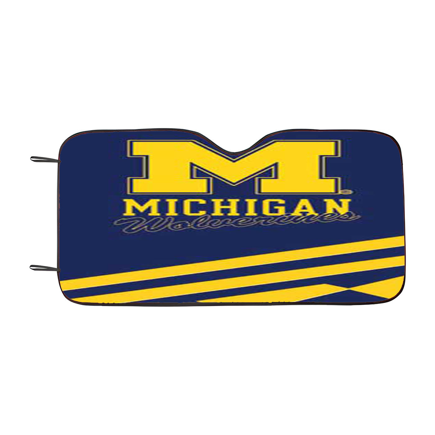 Michigan Wolverines Logo Blue Yellow Car Auto Sun Shade Windshield Cover