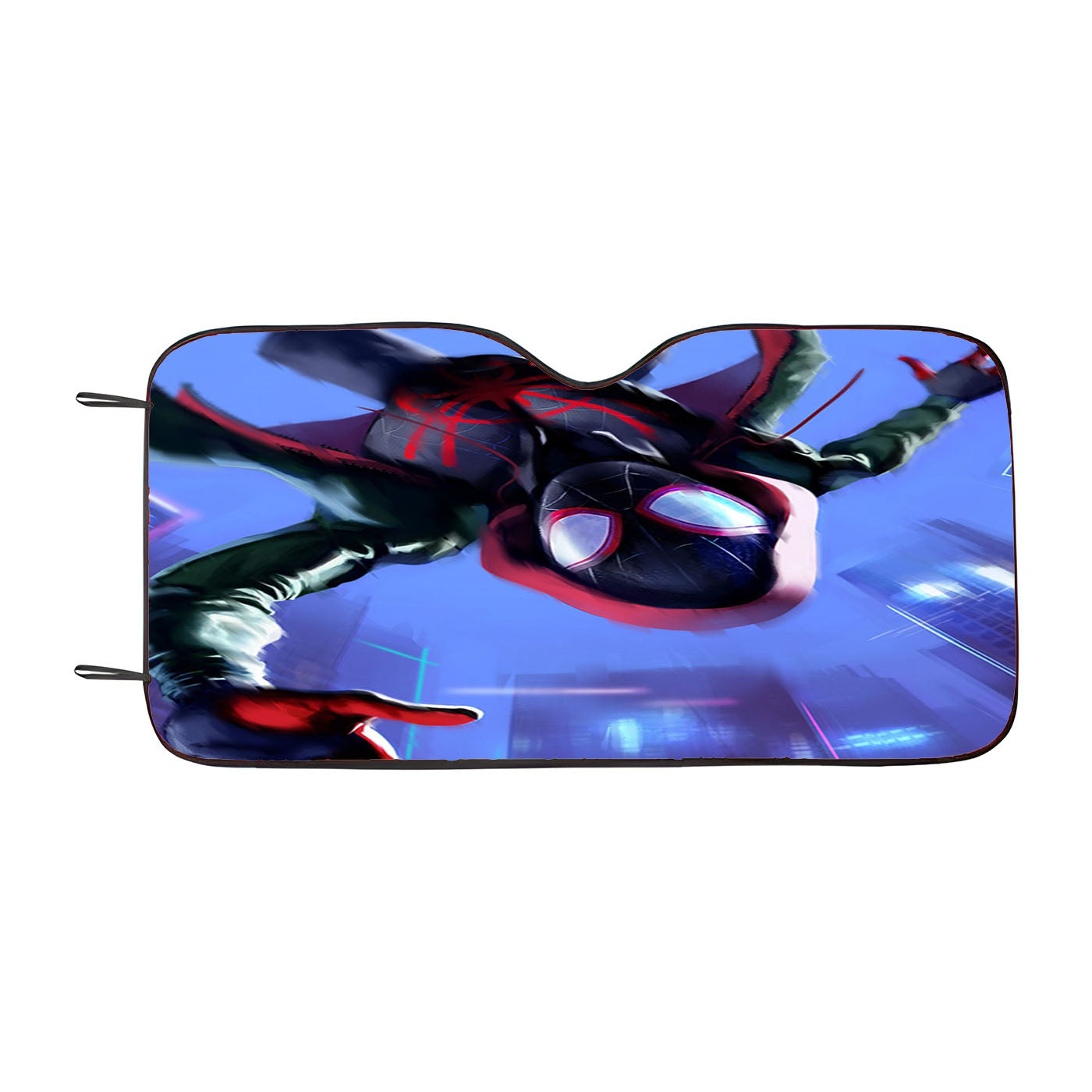 Miles Morales In Spider Man Into The Spider Verse Car Auto Sun Shade Windshield Cover