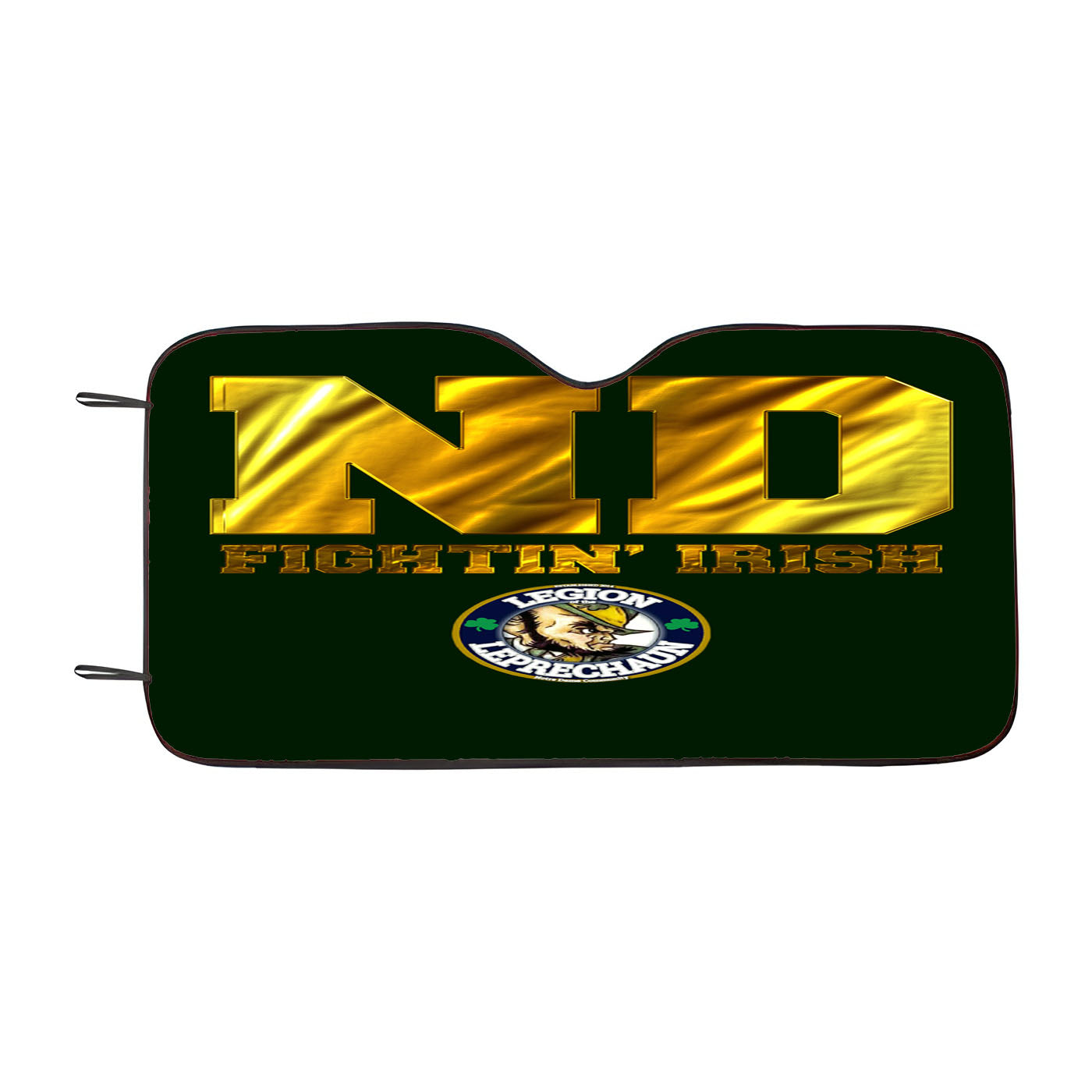 Nd Fighting Irish Gold And Green Wallpaper Car Auto Sun Shade Windshield Cover