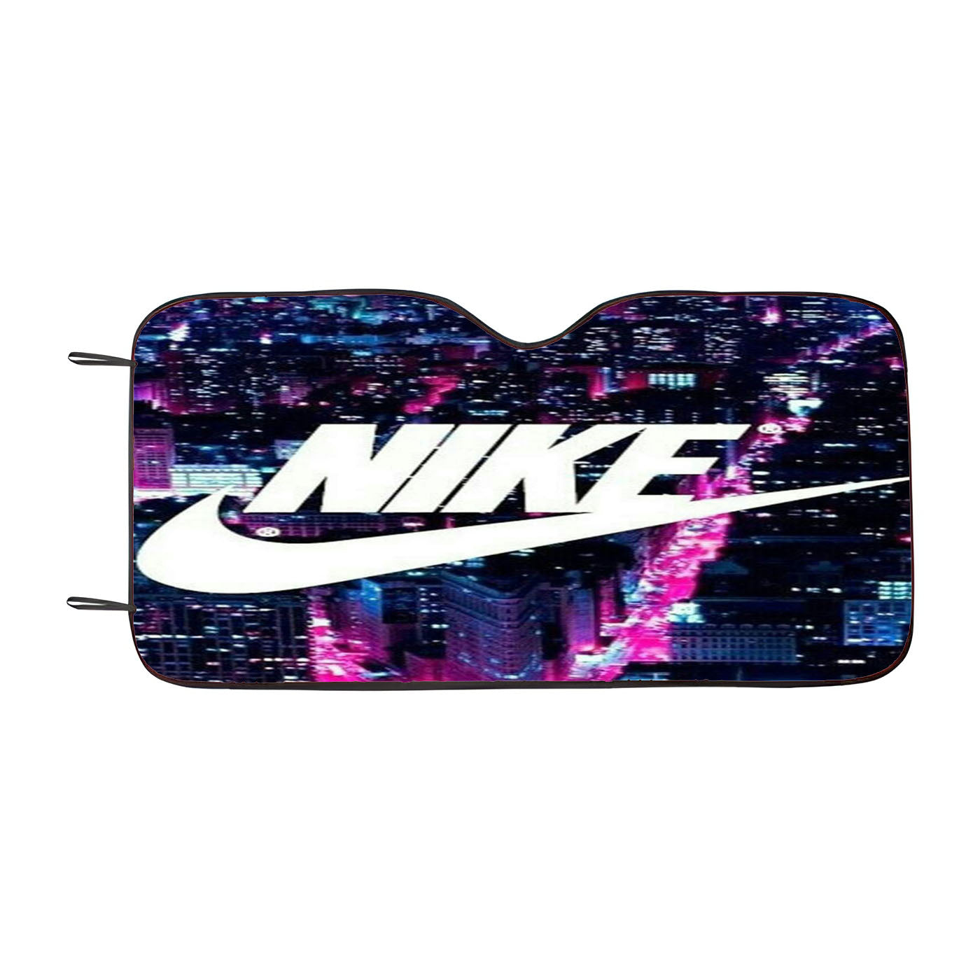 Nike Carbon Art Car Auto Sun Shade Windshield Cover