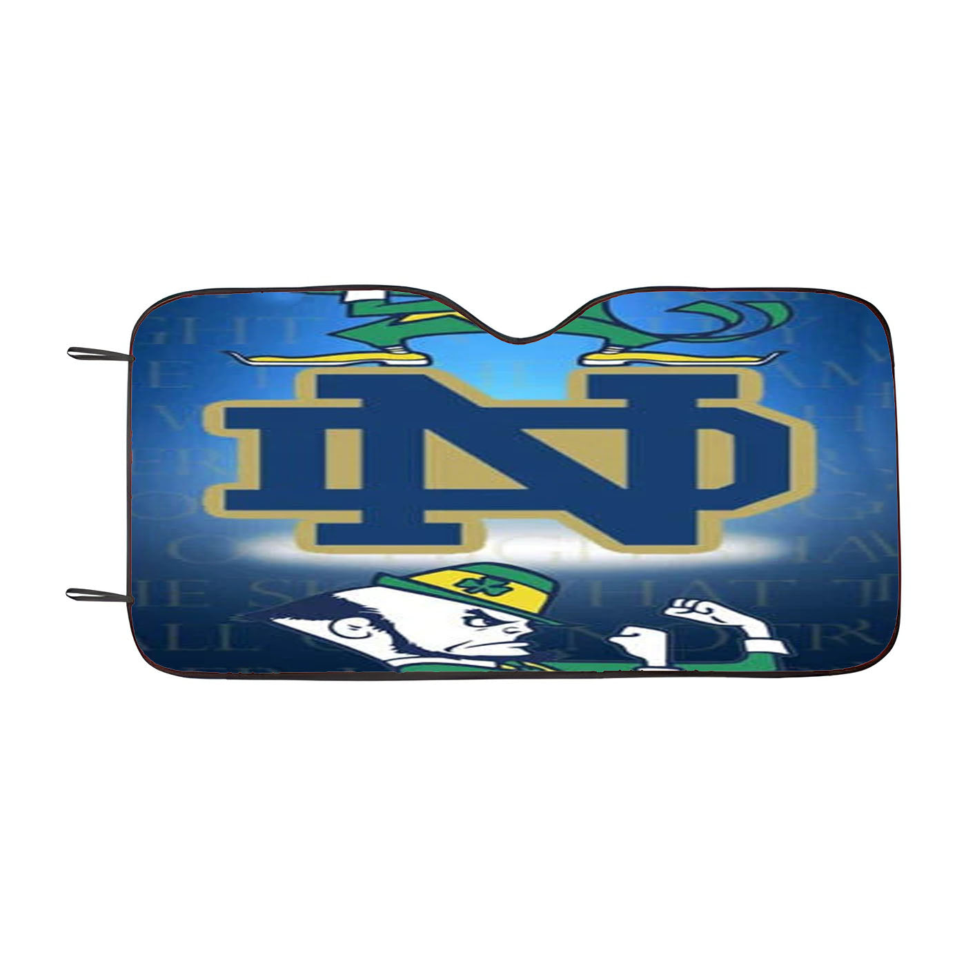 Notre Dame Fighting Irish Logo Flag Car Auto Sun Shade Windshield Cover