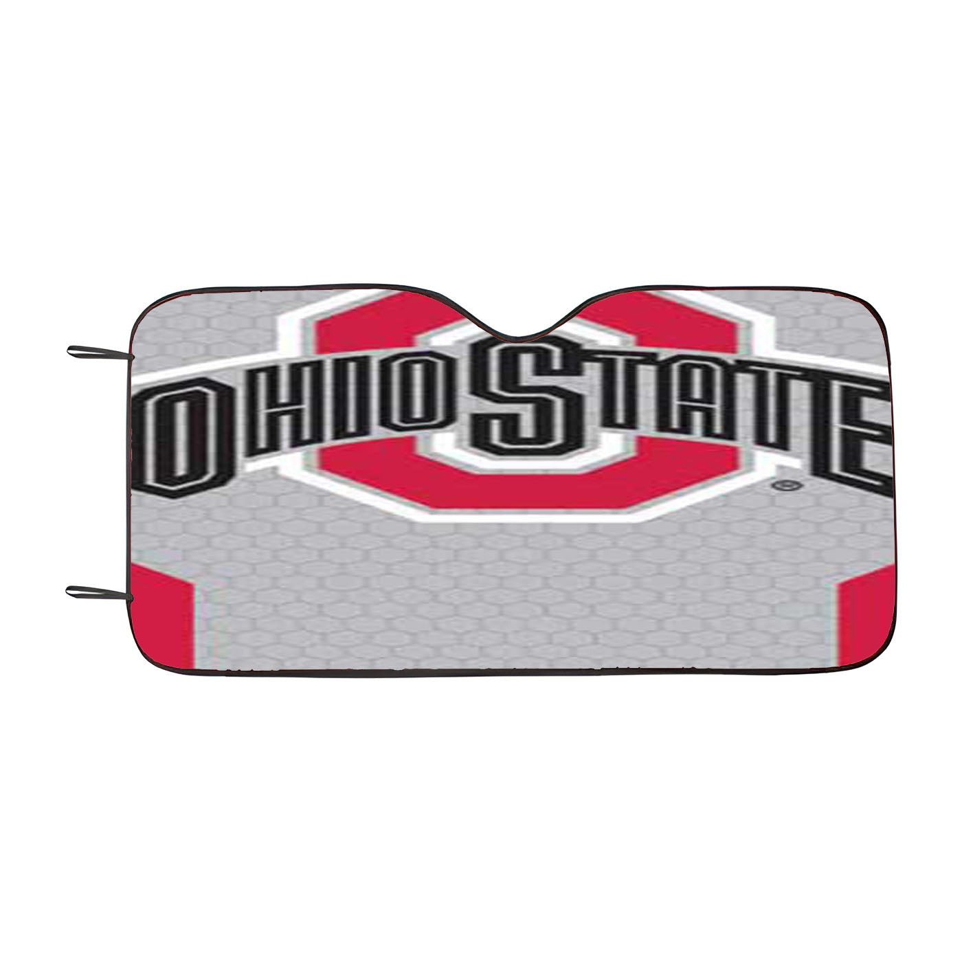 Ohio State Logo Jersey Red Car Auto Sun Shade Windshield Cover