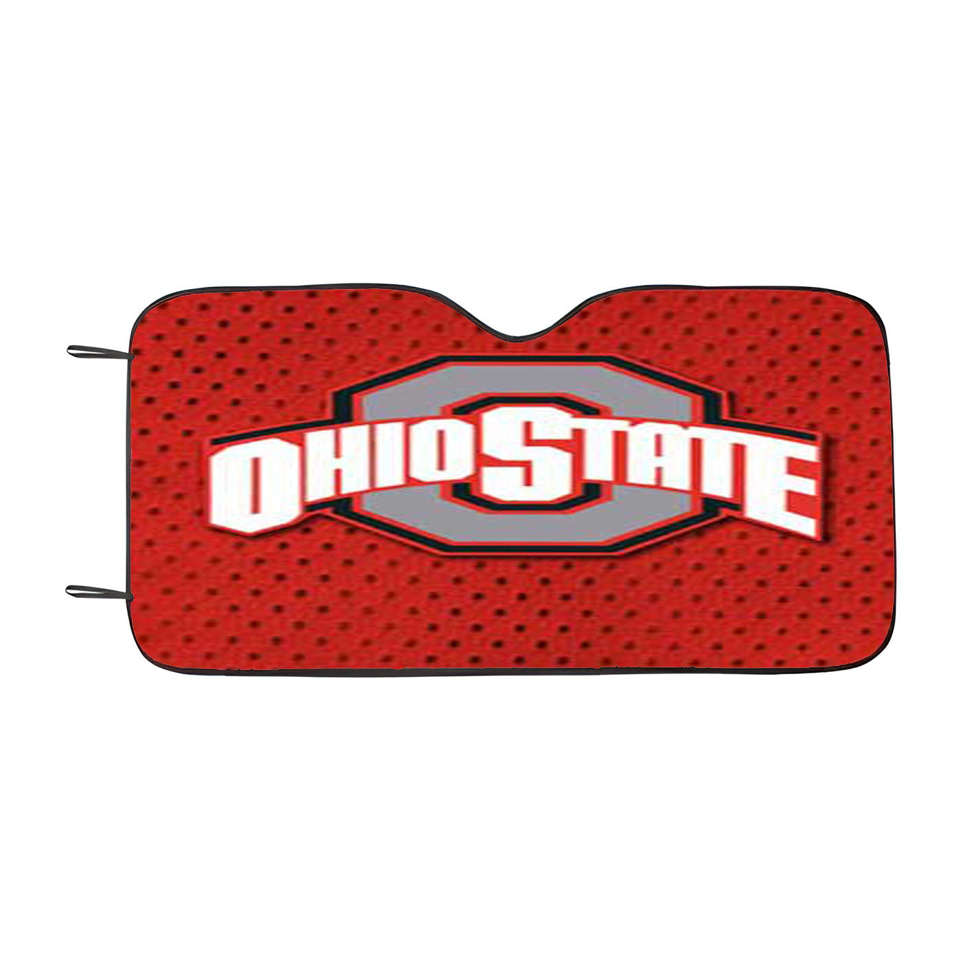 Ohio State Logo Under Stripes Car Auto Sun Shade Windshield Cover