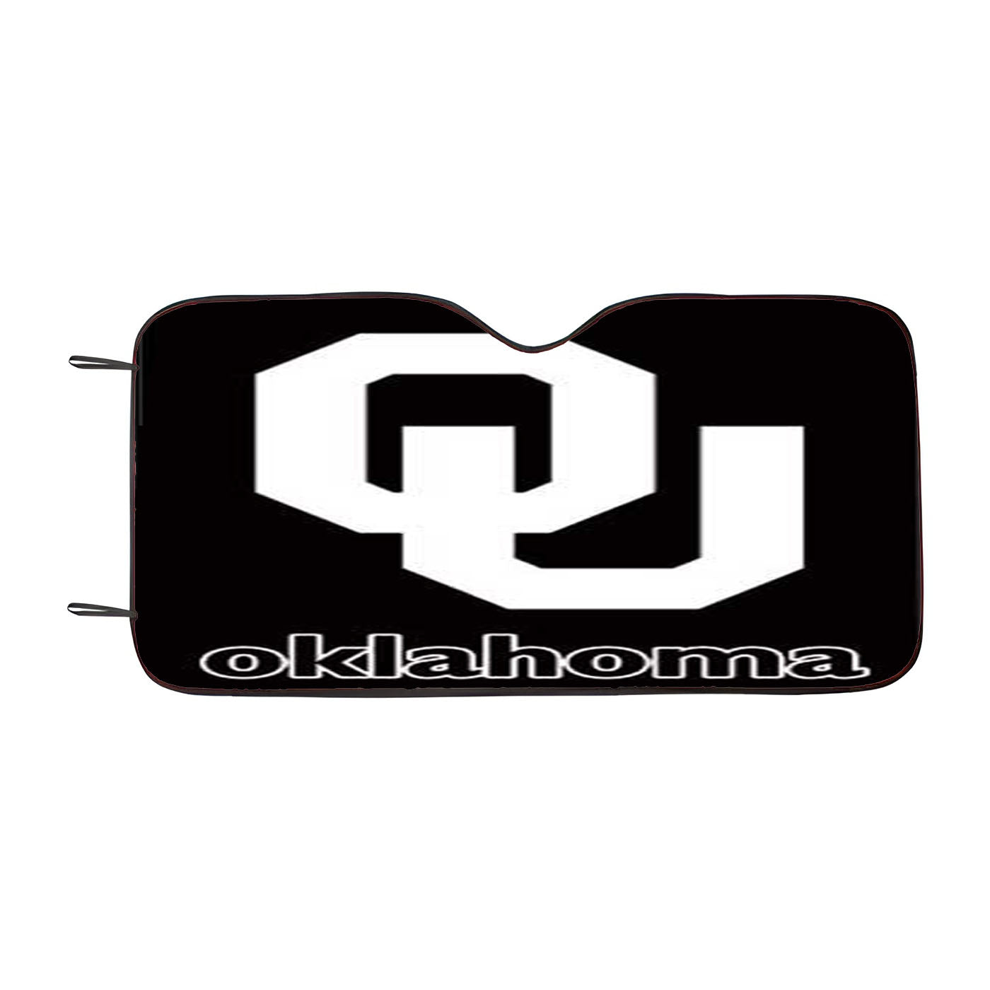 Oklahoma Sooners Black Logo Car Auto Sun Shade Windshield Cover