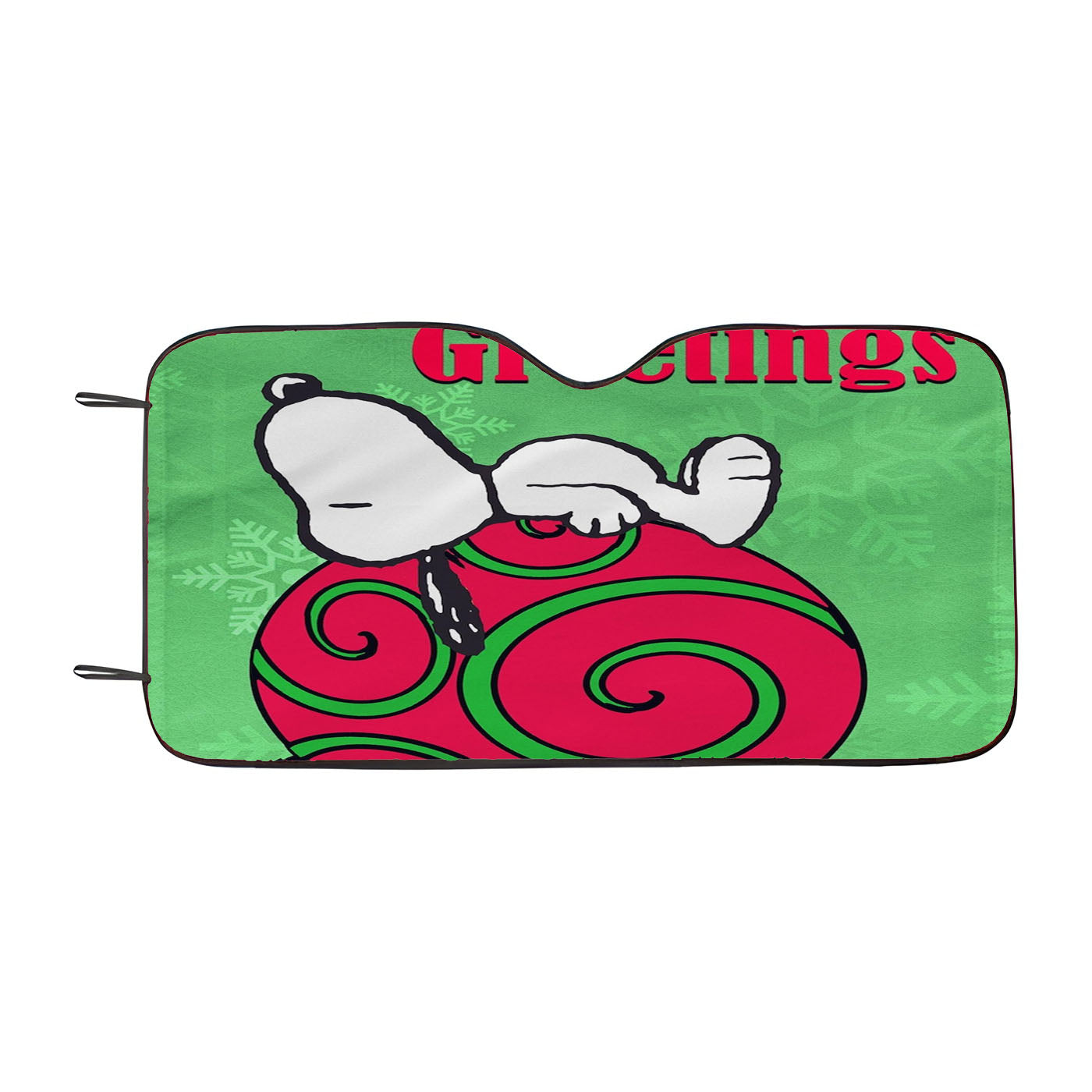 Peanuts Christmas Snoopy Car Auto Sun Shade Windshield Cover