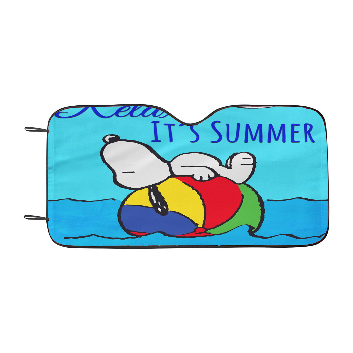 Peanuts Santa'S Little Helpers Snoopy And Woodstock Christmas Car Auto Sun Shade Windshield Cover