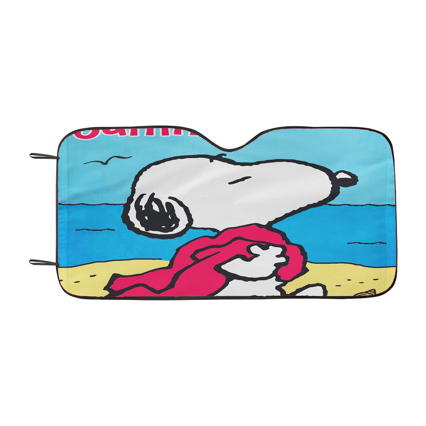 Peanuts Summer Fun Snoopy & Woodstock Car Auto Sun Shade Windshield Cover