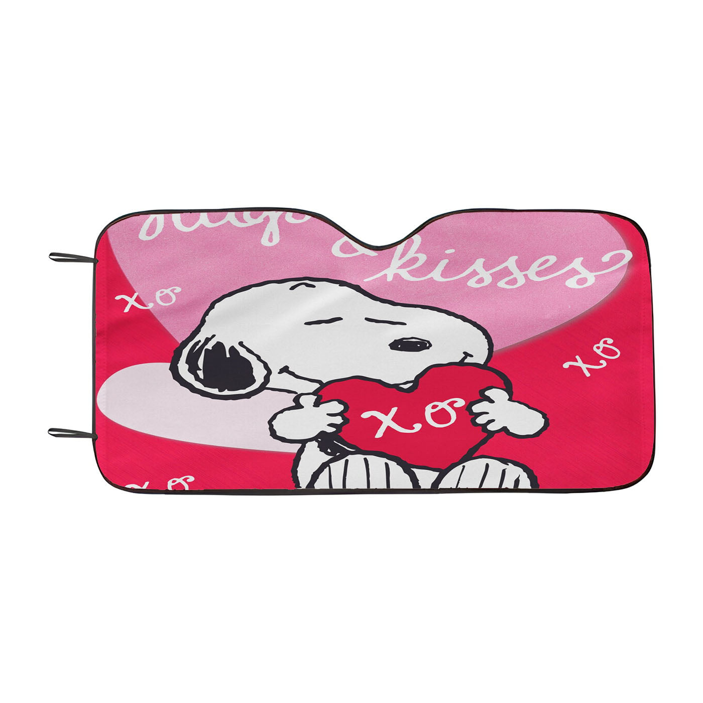 Peanuts Valentines Day Snoopy Car Auto Sun Shade Windshield Cover