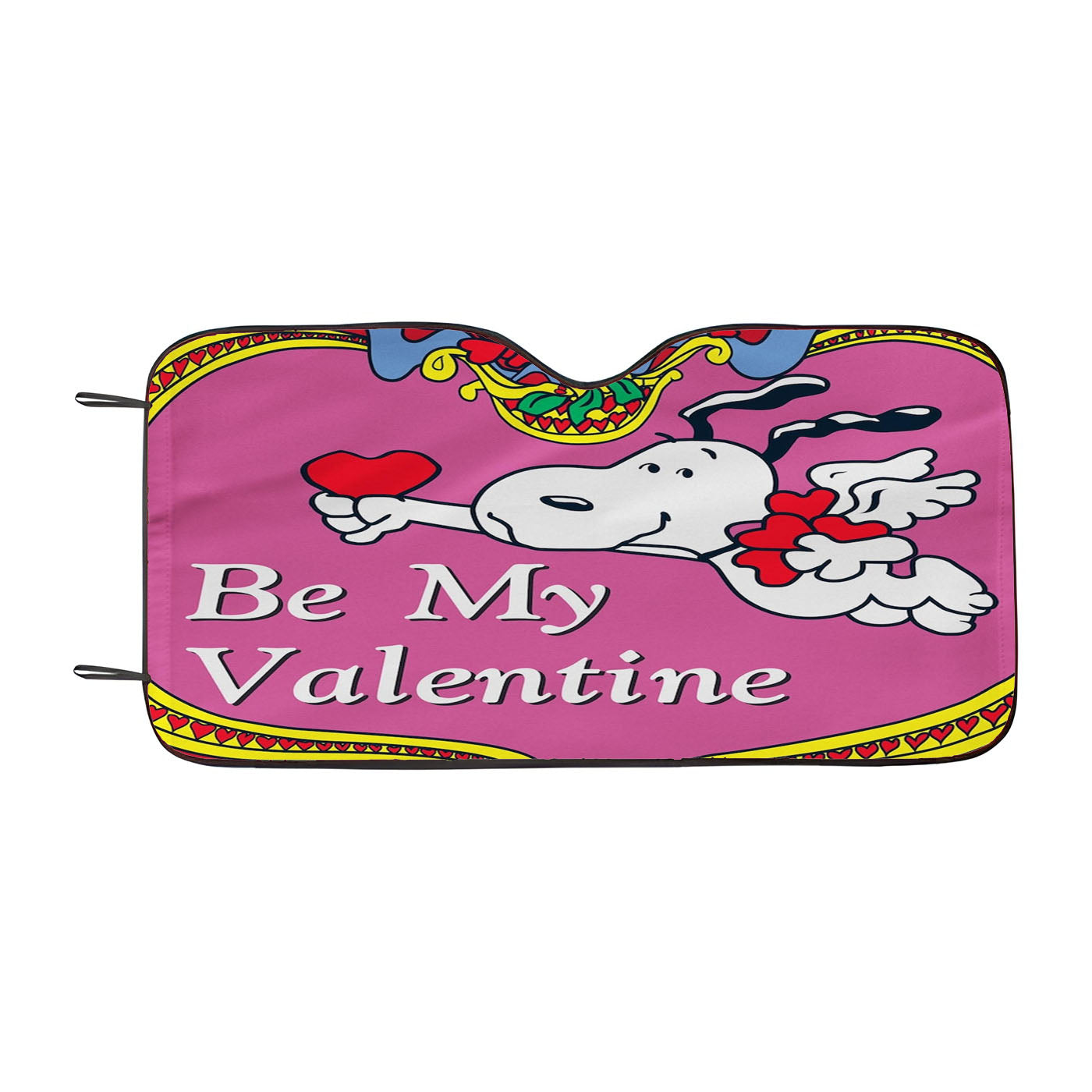 Peanuts Valentines Day Woodstock Car Auto Sun Shade Windshield Cover