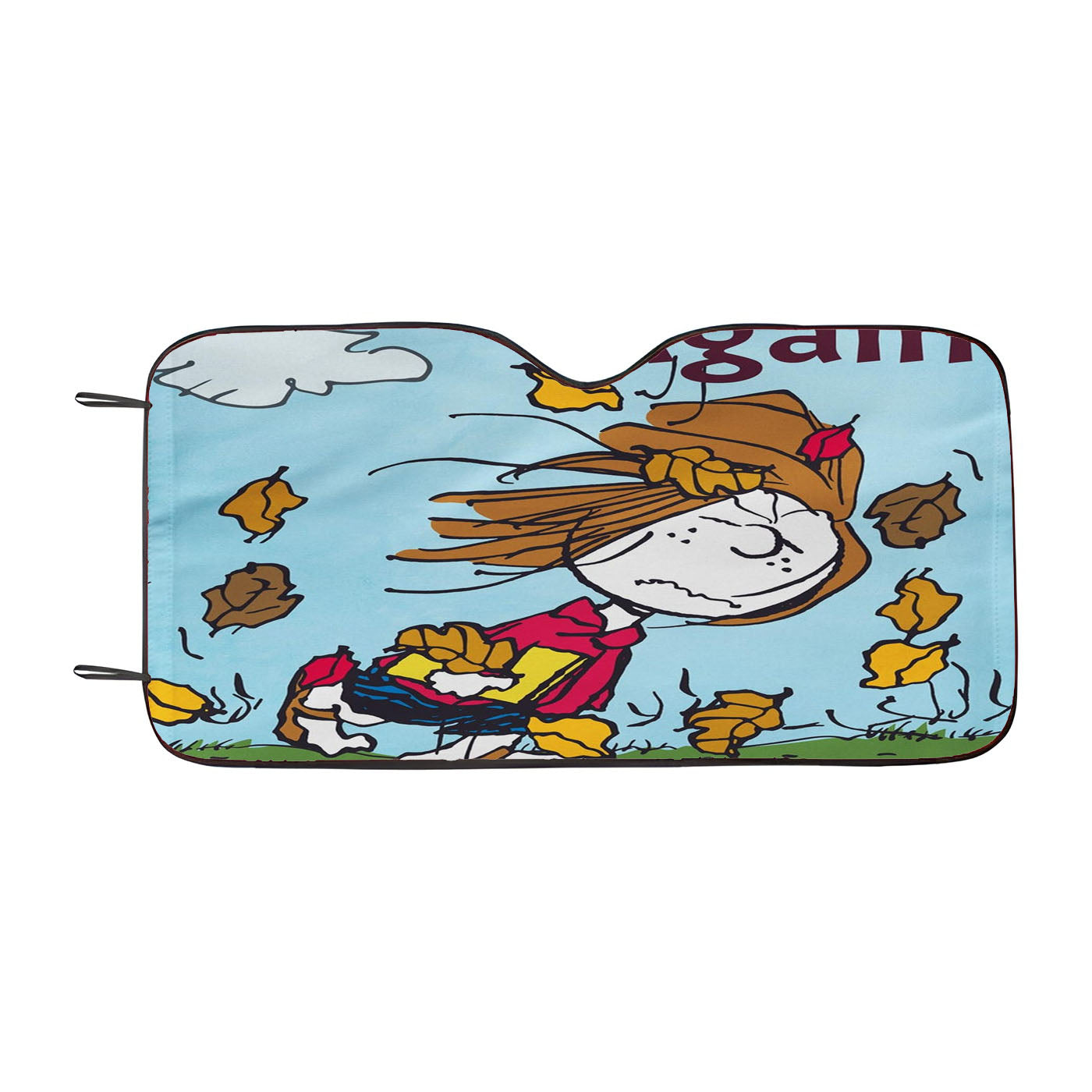 Peppermint Patty Peanuts Fall Car Auto Sun Shade Windshield Cover