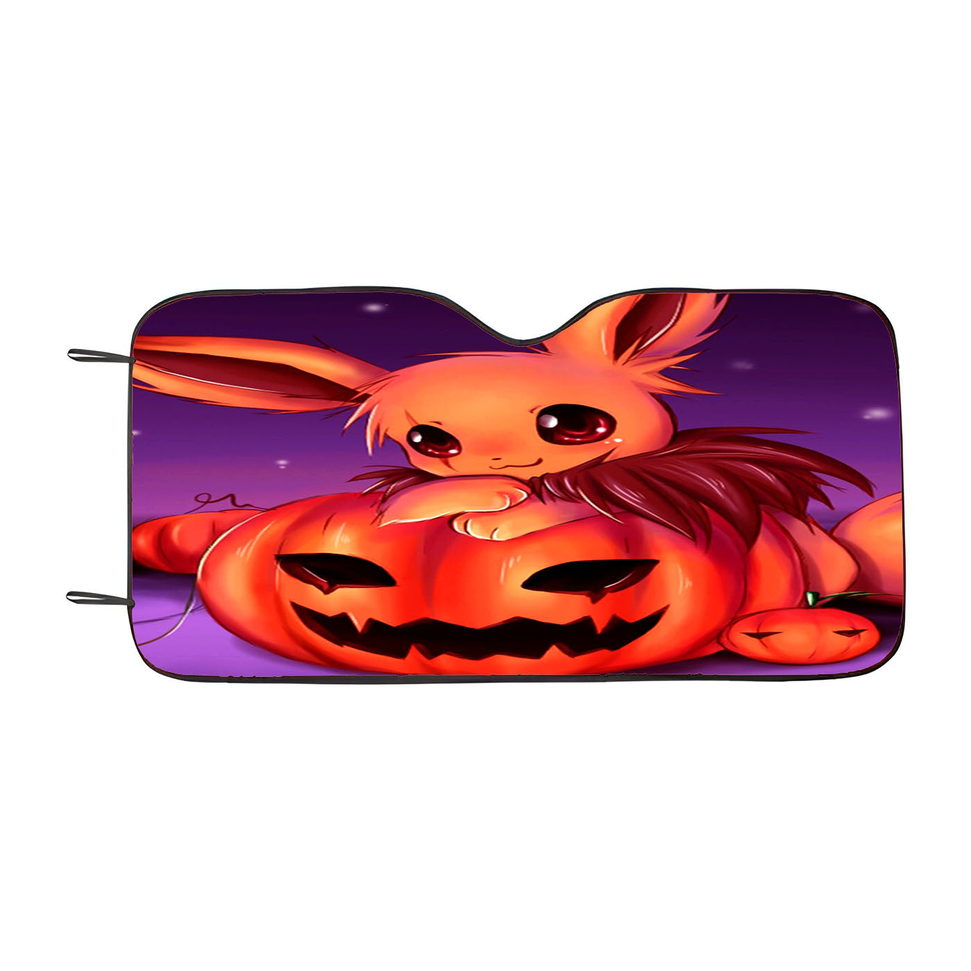 Pokemon Night Halloween Car Auto Sun Shade Windshield Cover