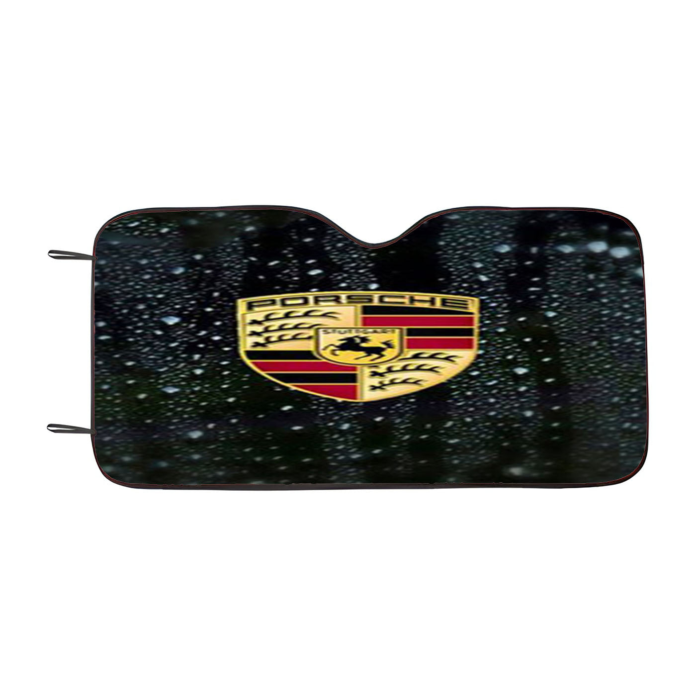 Porsche Logo Carbon Car Auto Sun Shade Windshield Cover