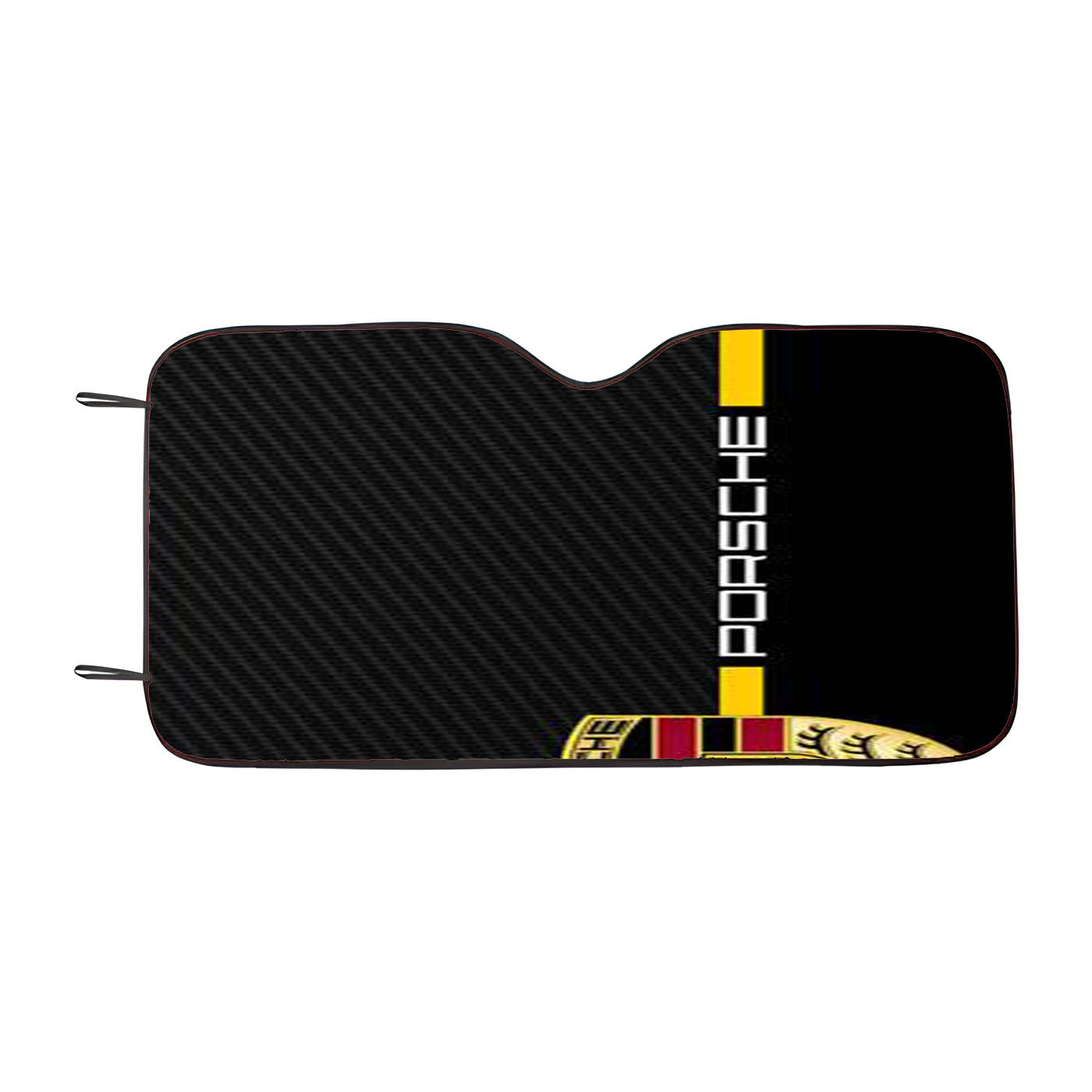 Porsche Stripe Carbon Car Auto Sun Shade Windshield Cover