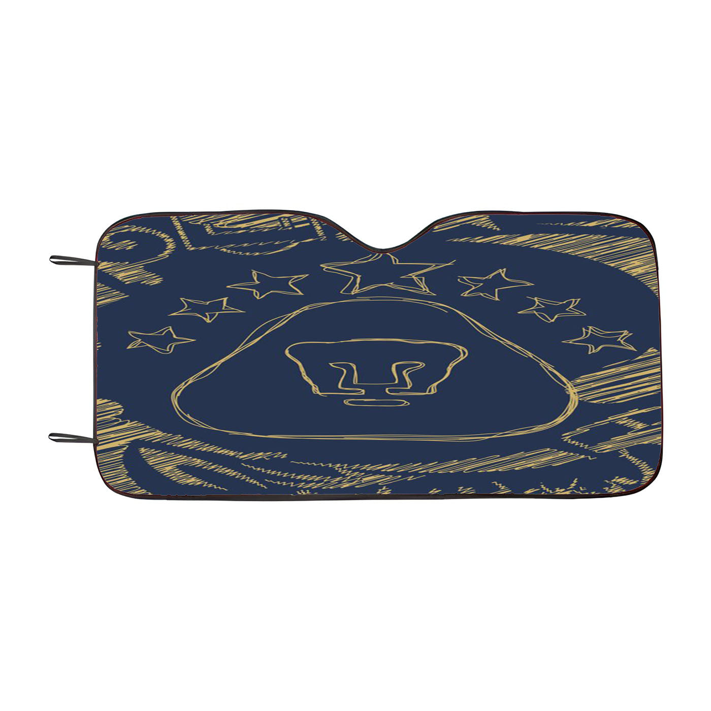 Pumas Unam Art Car Auto Sun Shade Windshield Cover