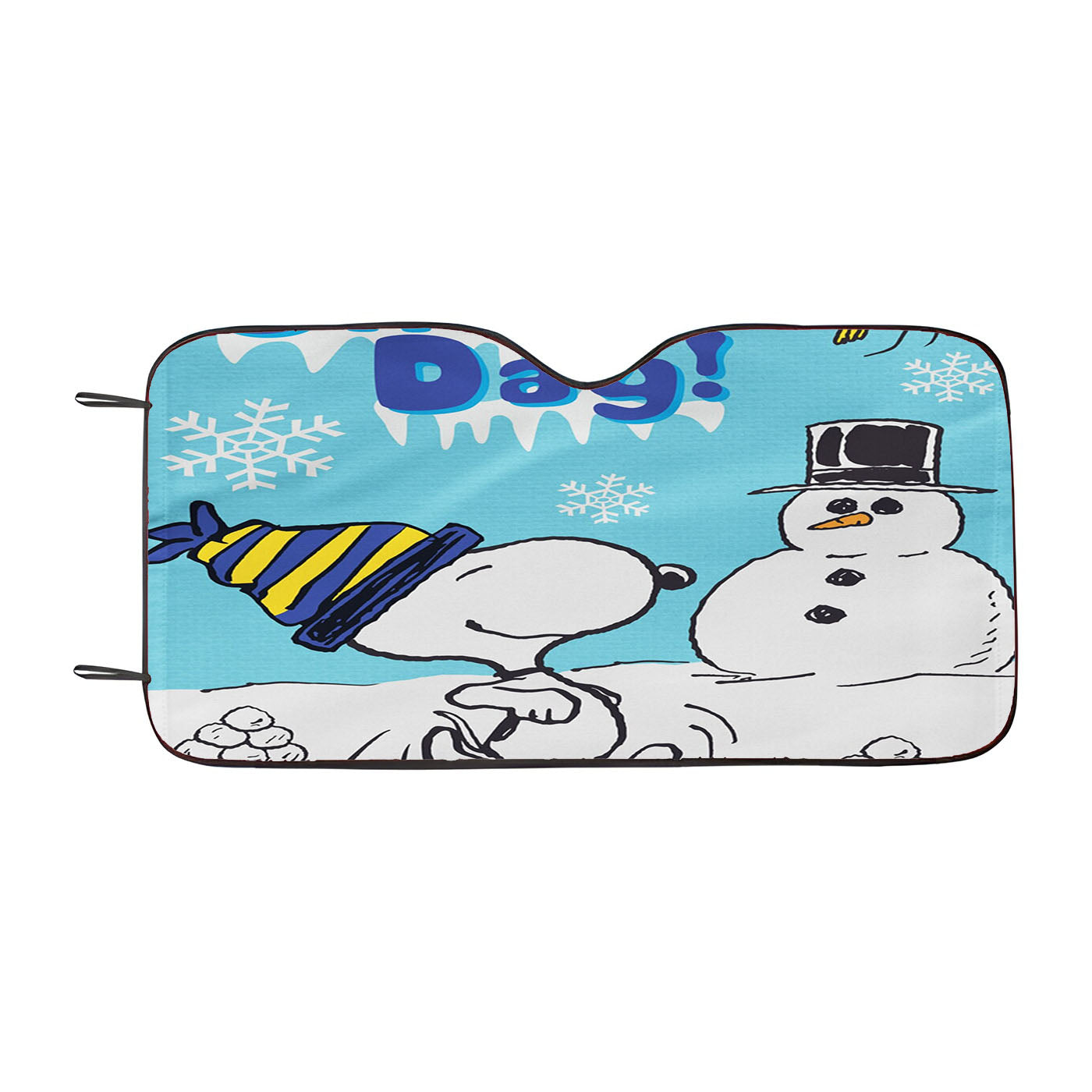 Snoopy And Woodstock Winter Car Auto Sun Shade Windshield Cover