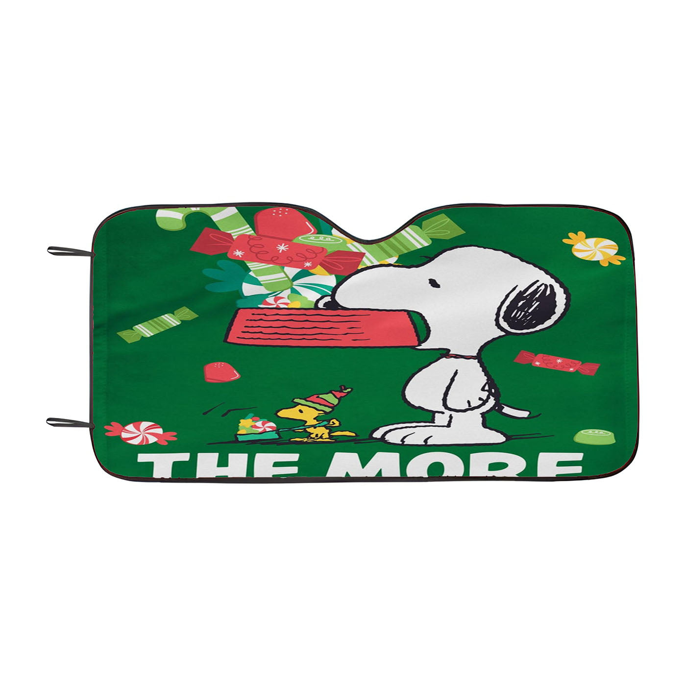 Snoopy Christmas Garden Flag Holiday Car Auto Sun Shade Windshield Cover