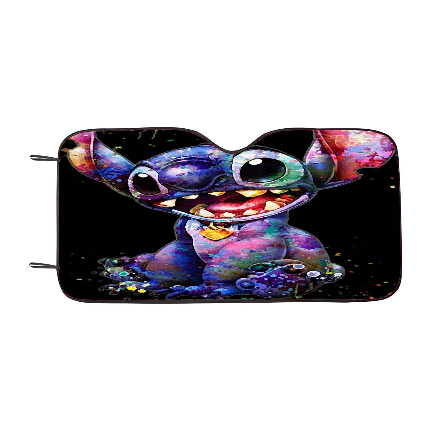 Stitch Cartoon Color Splash Car Auto Sun Shade Windshield Cover