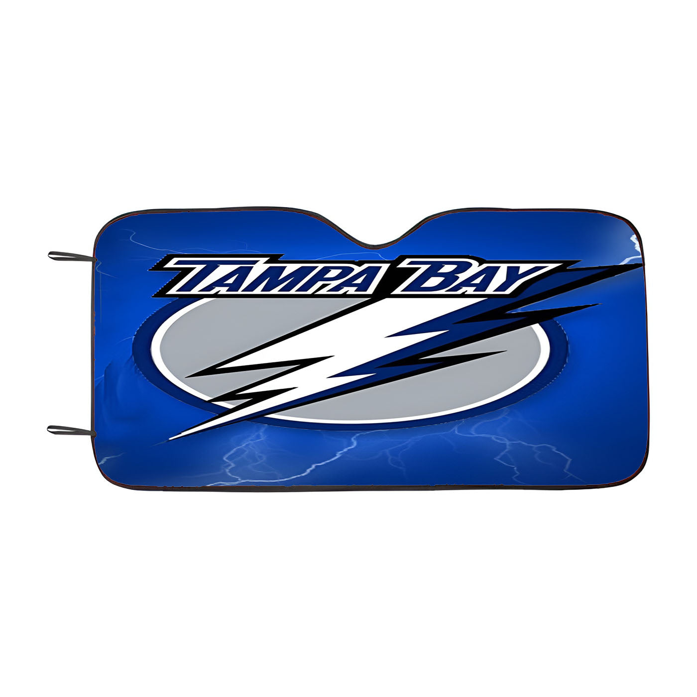 Tampa Bay Lightning Silver Radial Car Auto Sun Shade Windshield Cover