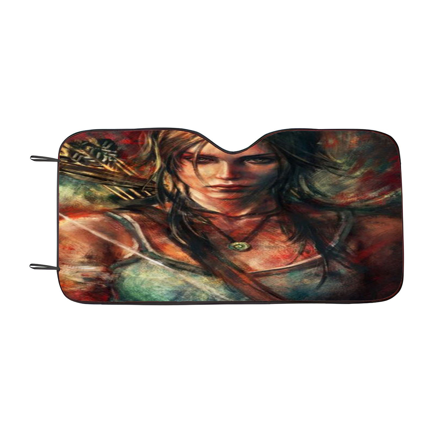 Tomb Raider Lara Croft Underground Car Auto Sun Shade Windshield Cover