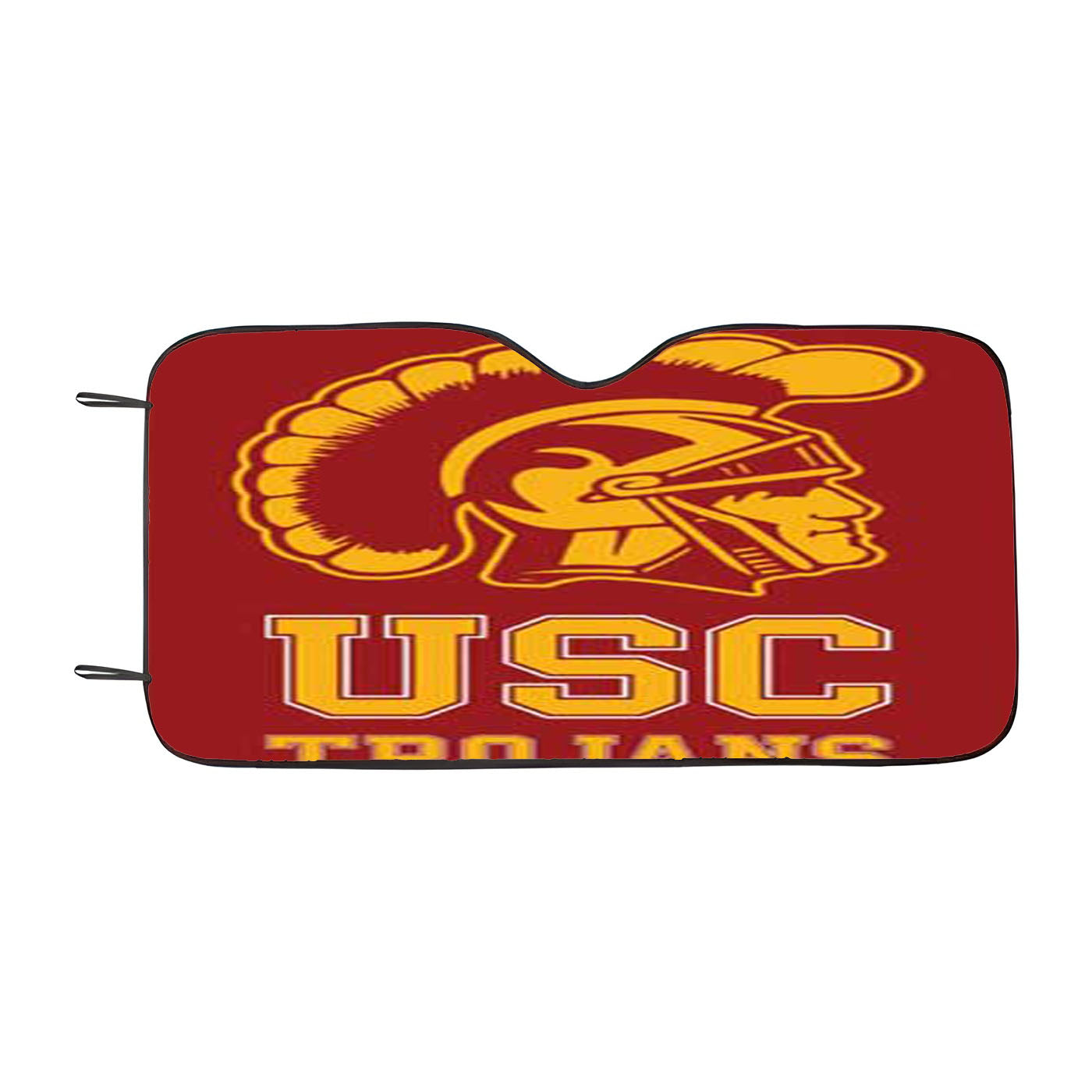 Usc Trojans Logo On Red Car Auto Sun Shade Windshield Cover
