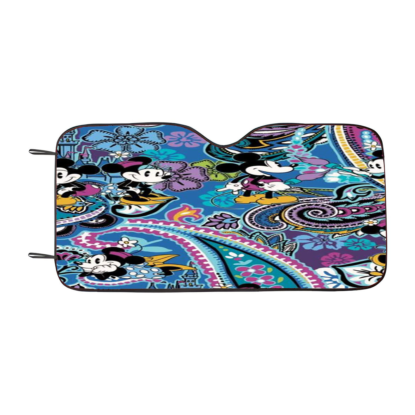 Vera Bradley Paisley Mickey And Minnie Mouse Car Auto Sun Shade Windshield Cover