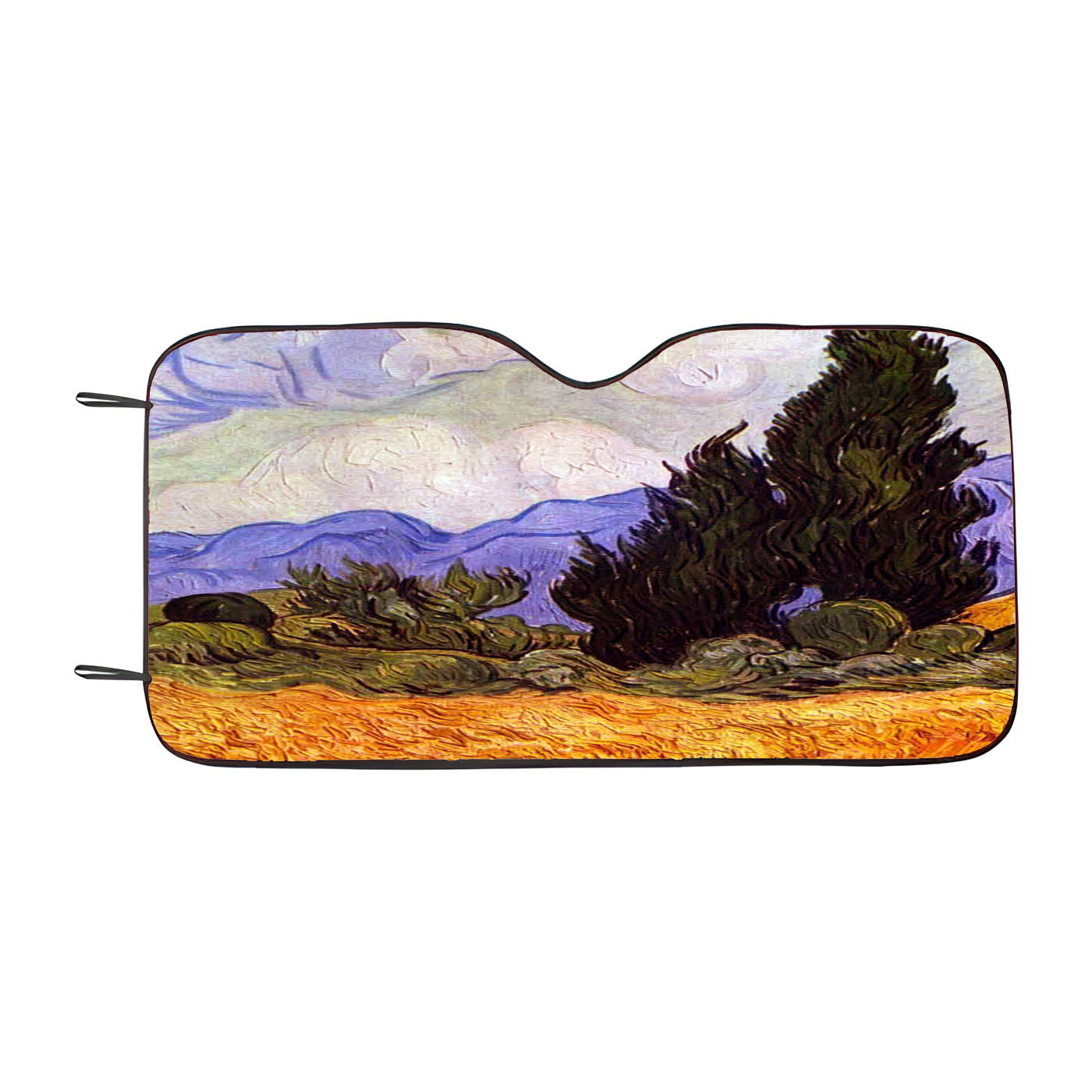 Vincent Van Gogh Wheat Field With Cypresses Car Auto Sun Shade Windshield Cover