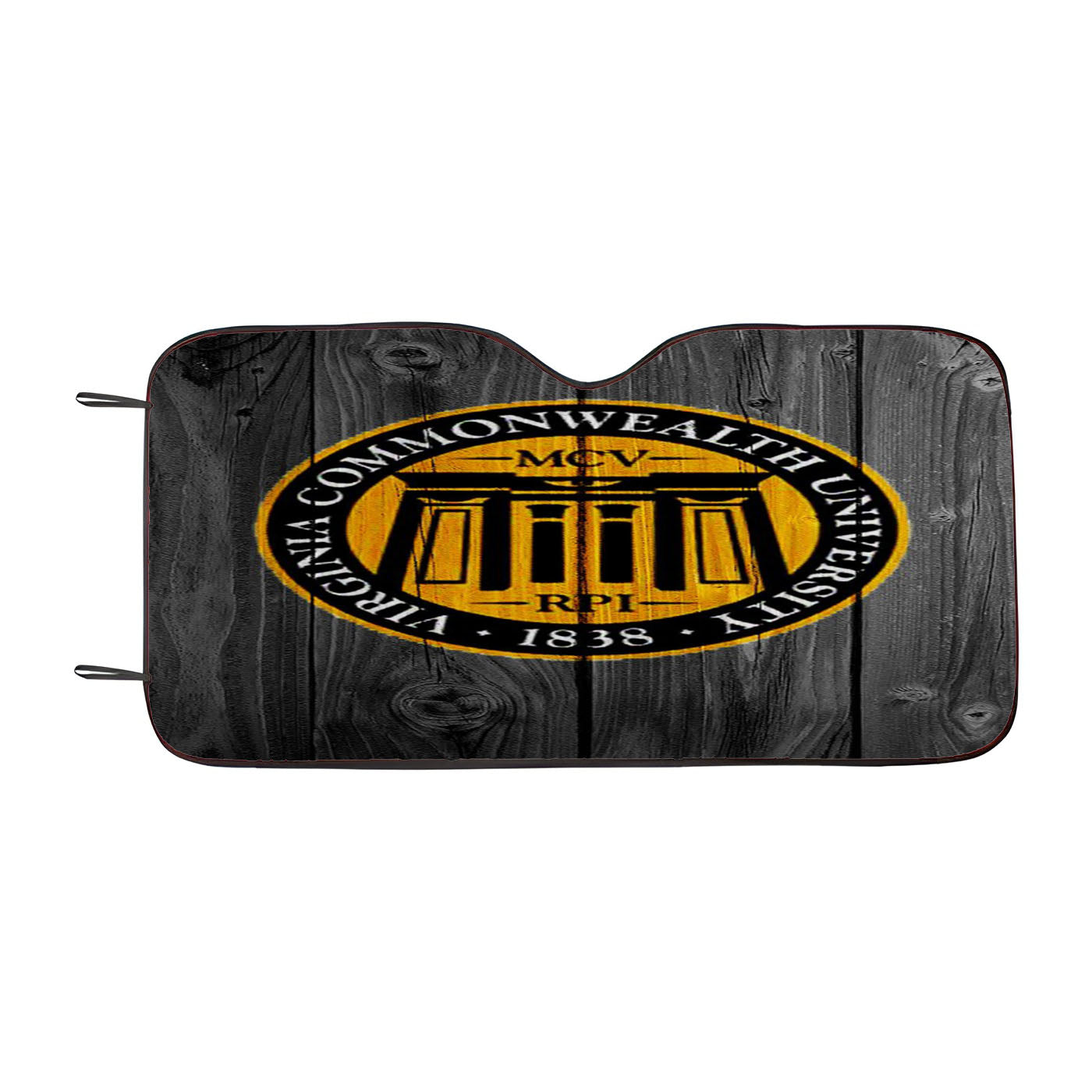 Virginia Commonwealth University 1838 Logo Dark Wood Car Auto Sun Shade Windshield Cover