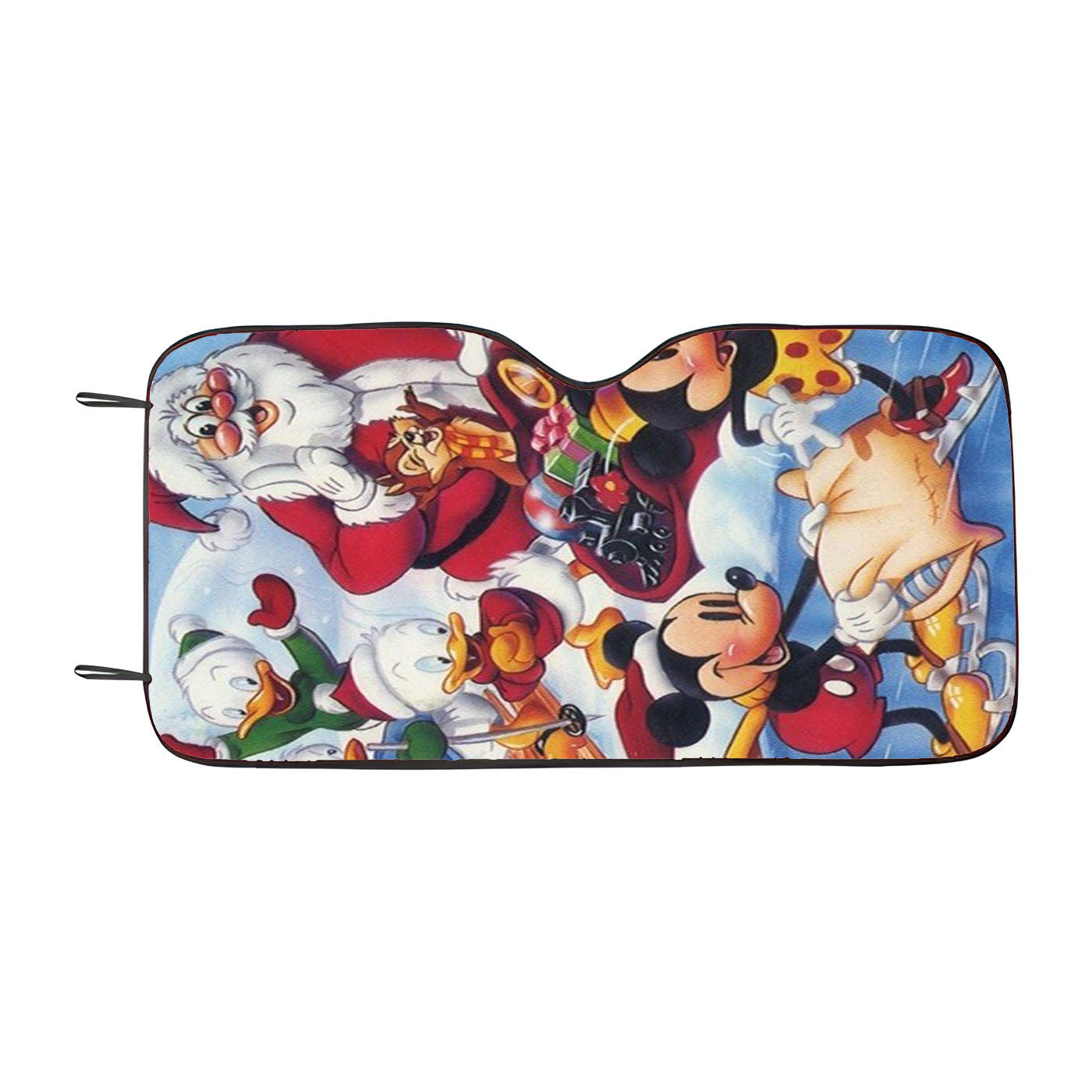 Walt Disney Christmas All Character Design Car Auto Sun Shade Windshield Cover
