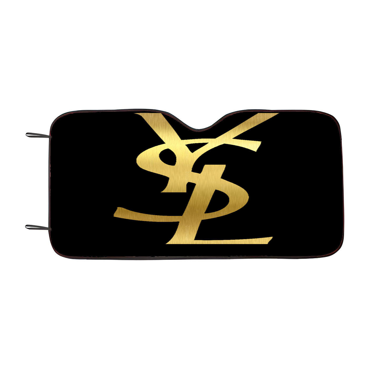 Yves Saint Laurent Ysl Black Gold Logo Car Auto Sun Shade Windshield Cover