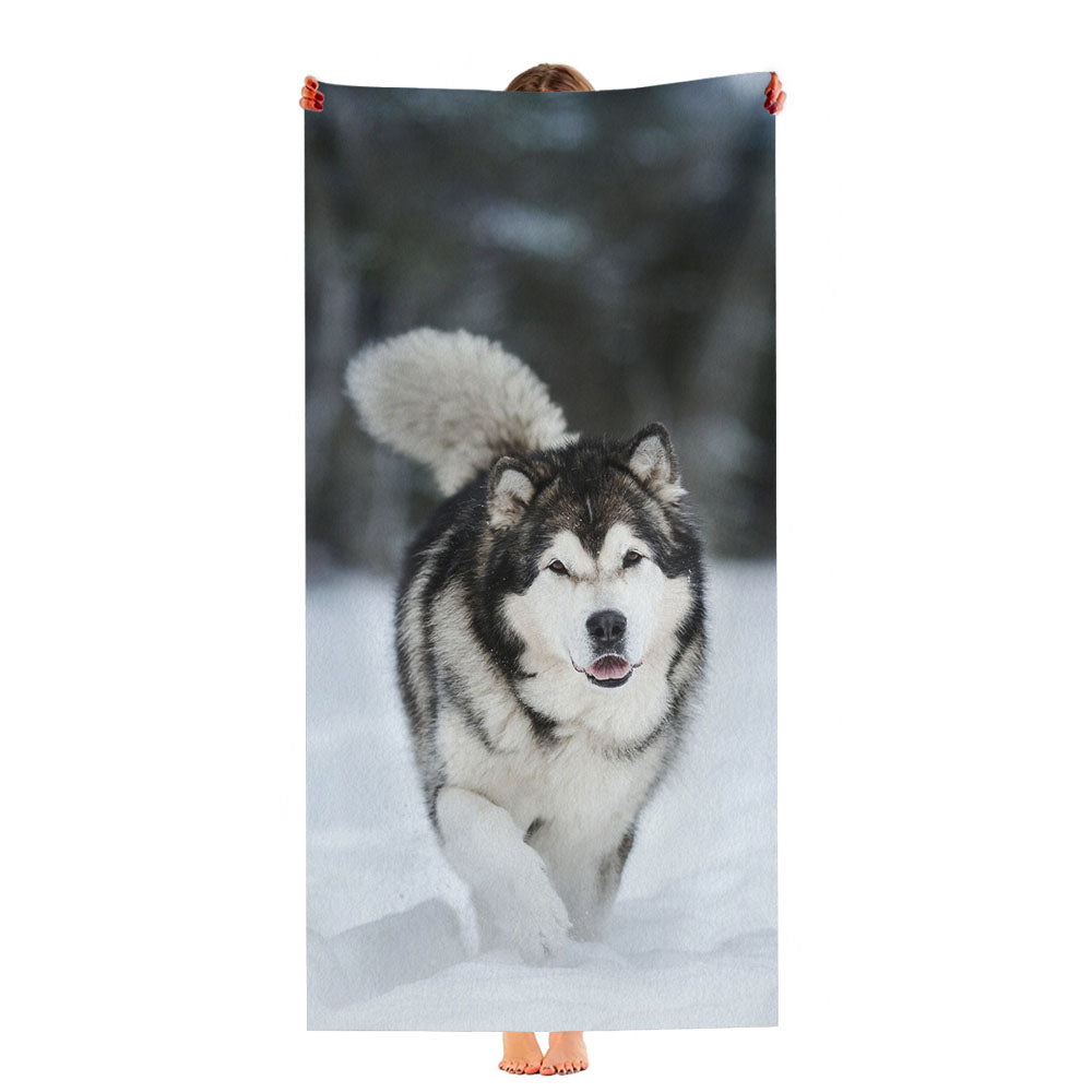 Alaskan Malamute Ultra-Soft Luxury Bathroom Towels