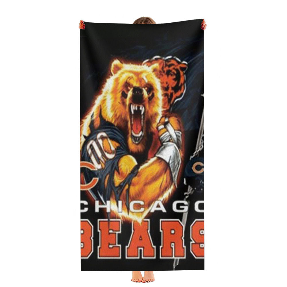 Chicago Bears Grrr Ultra-Soft Luxury Bathroom Towels
